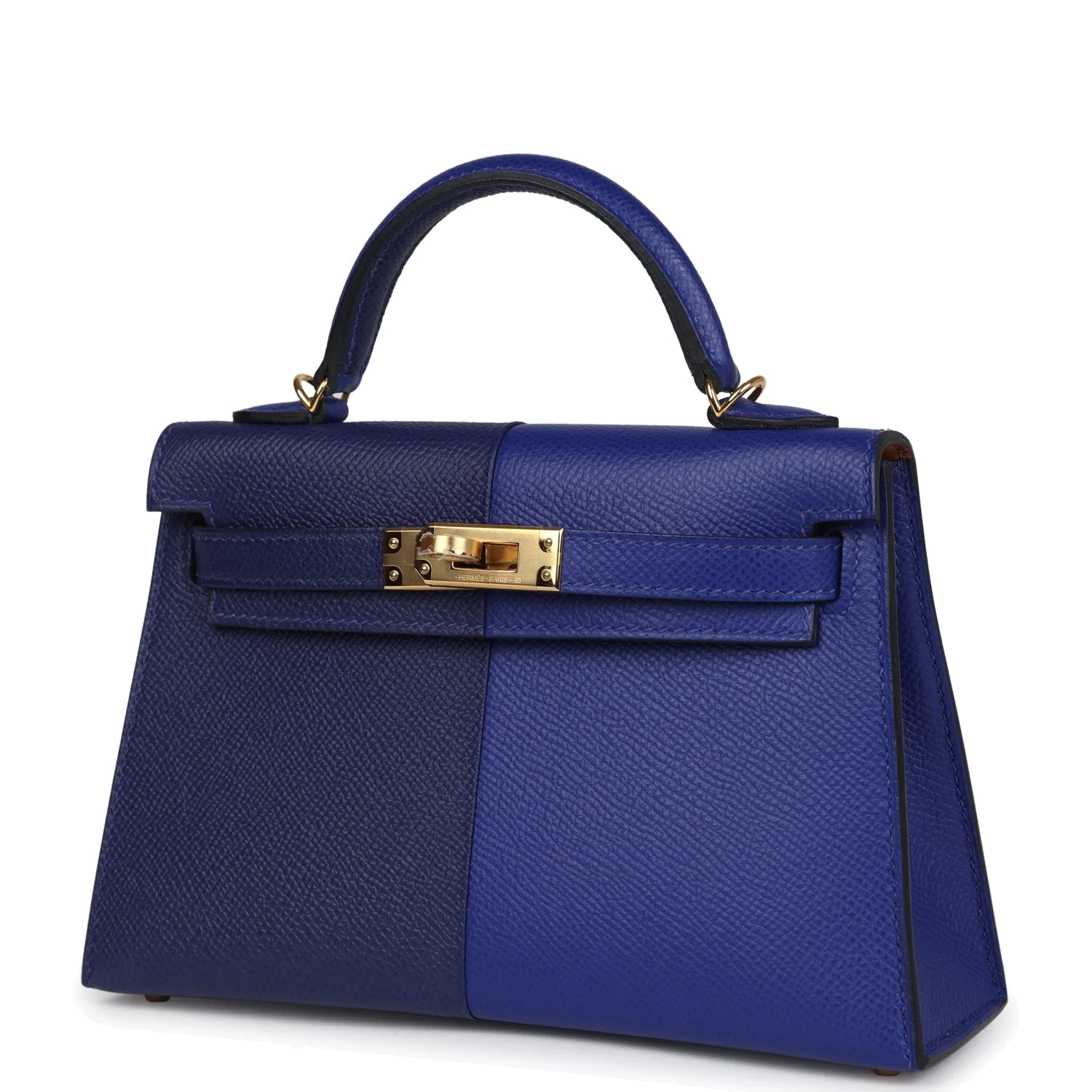 Hermes Casaque Kelly Sellier 20 Bleu Electric and Bleu Encre Epsom Gold Hardware — фото 6
