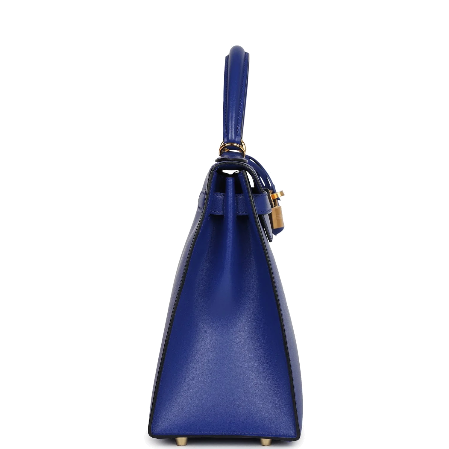 Hermes Kelly Sellier 28 Bleu Electric Tadelakt Gold Hardware — фото 4