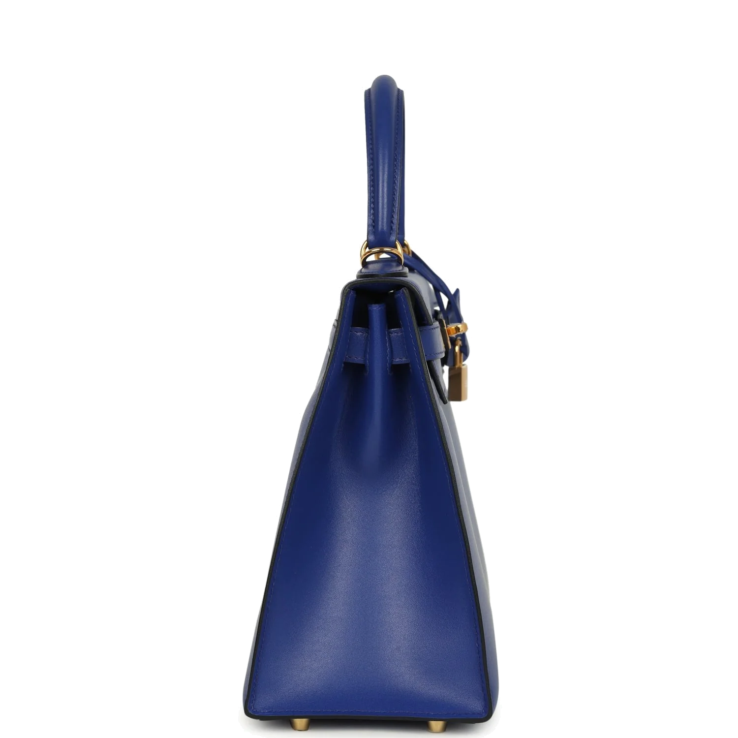 Hermes Kelly Sellier 28 Bleu Electric Tadelakt Gold Hardware — фото 4