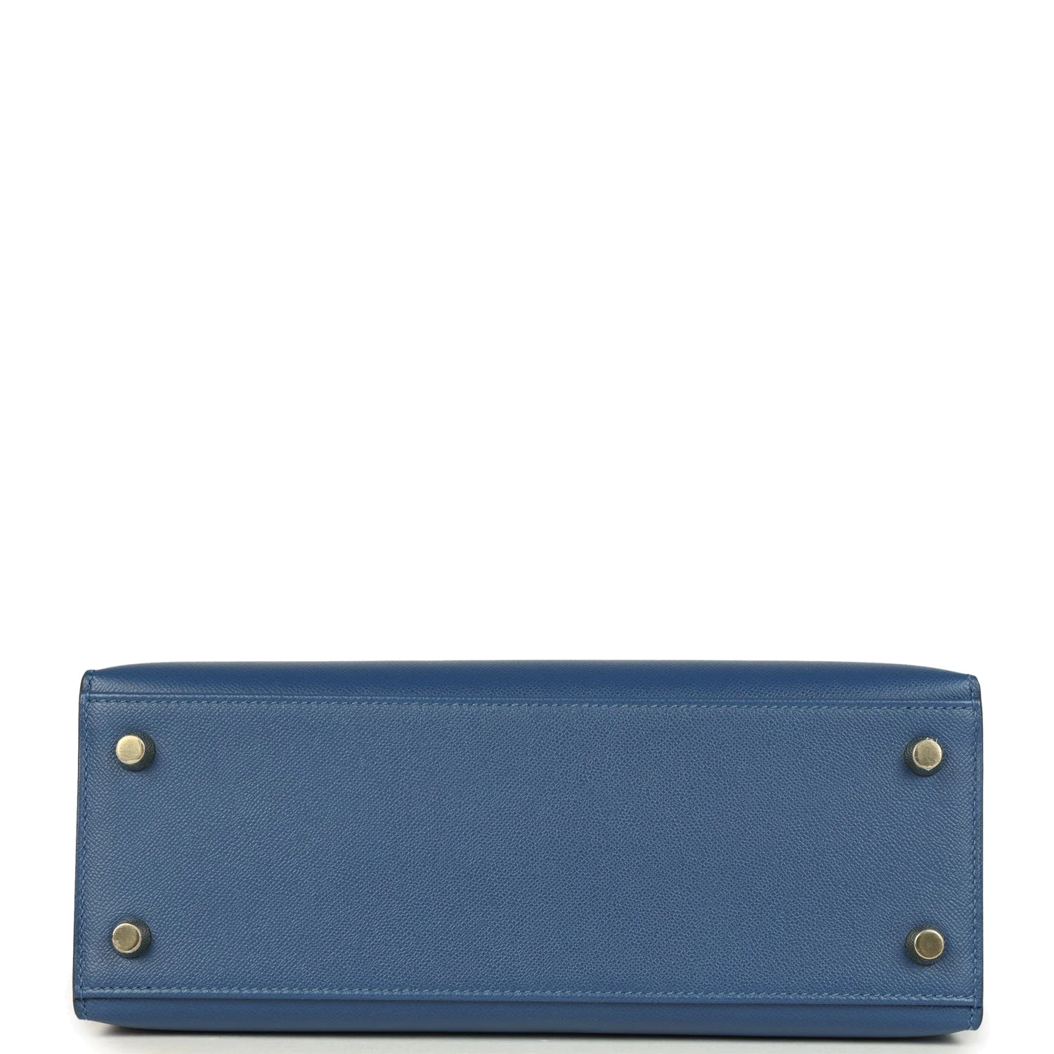 Hermes Kelly Sellier 25 Bleu Tie Madame Permabrass Hardware — фото 7