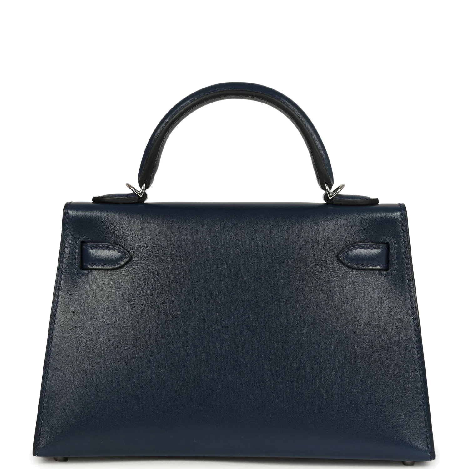 Hermes Kelly Sellier 20 Clouté Bleu Abyss Box Palladium Hardware — фото 5
