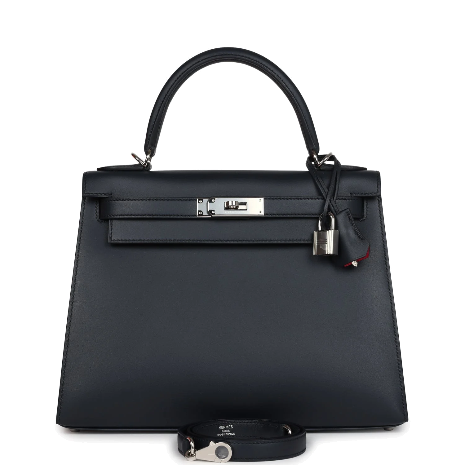Hermes Special Order (HSS) Kelly Sellier 28 Bleu Obscur Verso Sombrero Palladium Hardware — фото 2