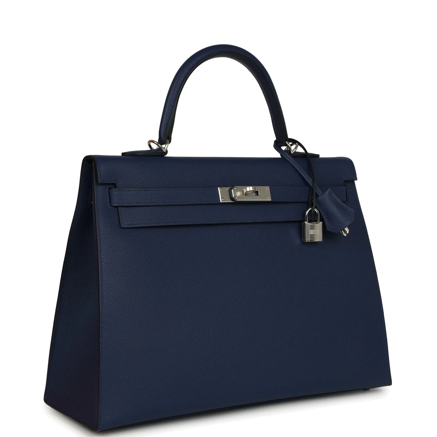 Hermes Kelly Sellier 35 Bleu Saphir Epsom Palladium Hardware — фото 3