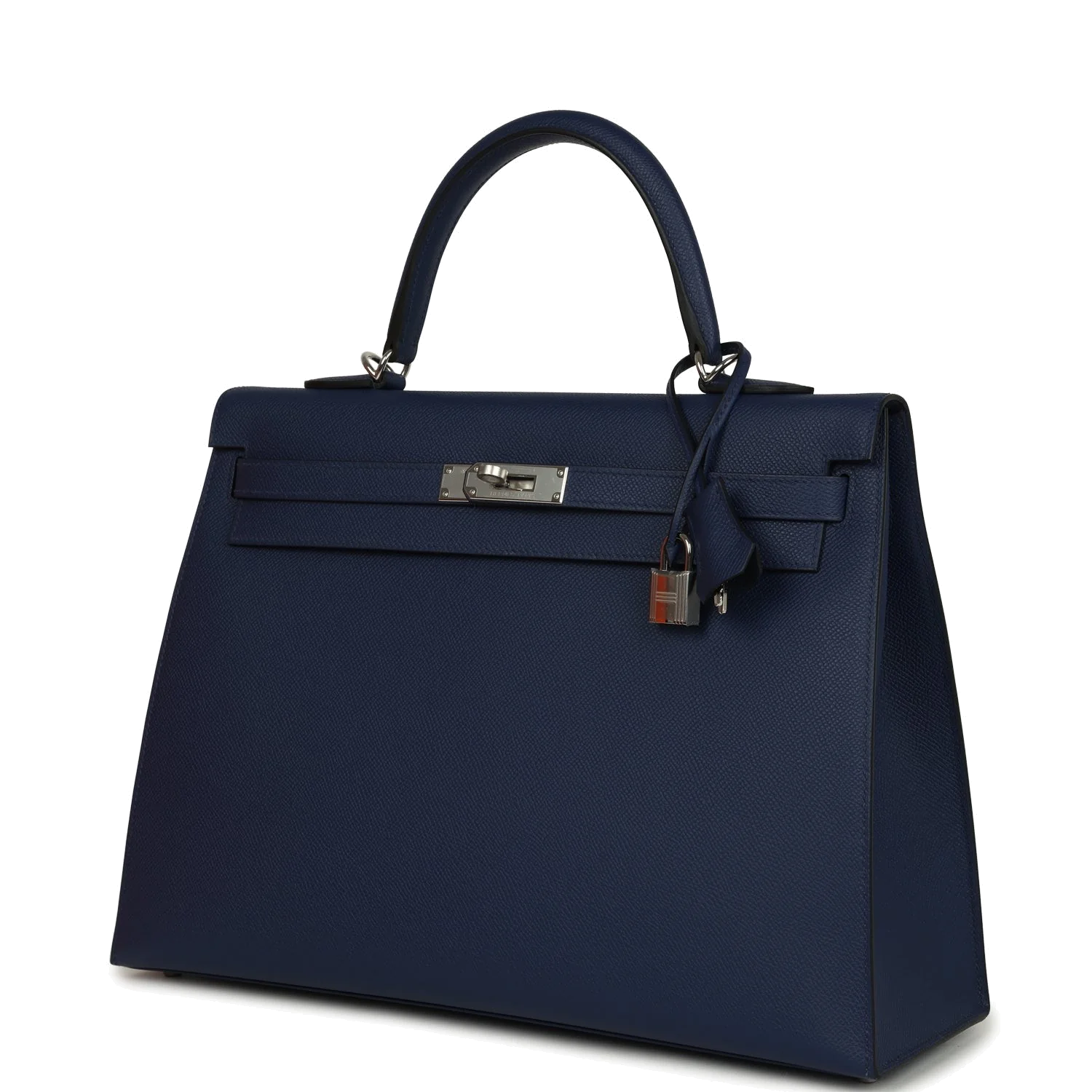 Hermes Kelly Sellier 35 Bleu Saphir Epsom Palladium Hardware — фото 6