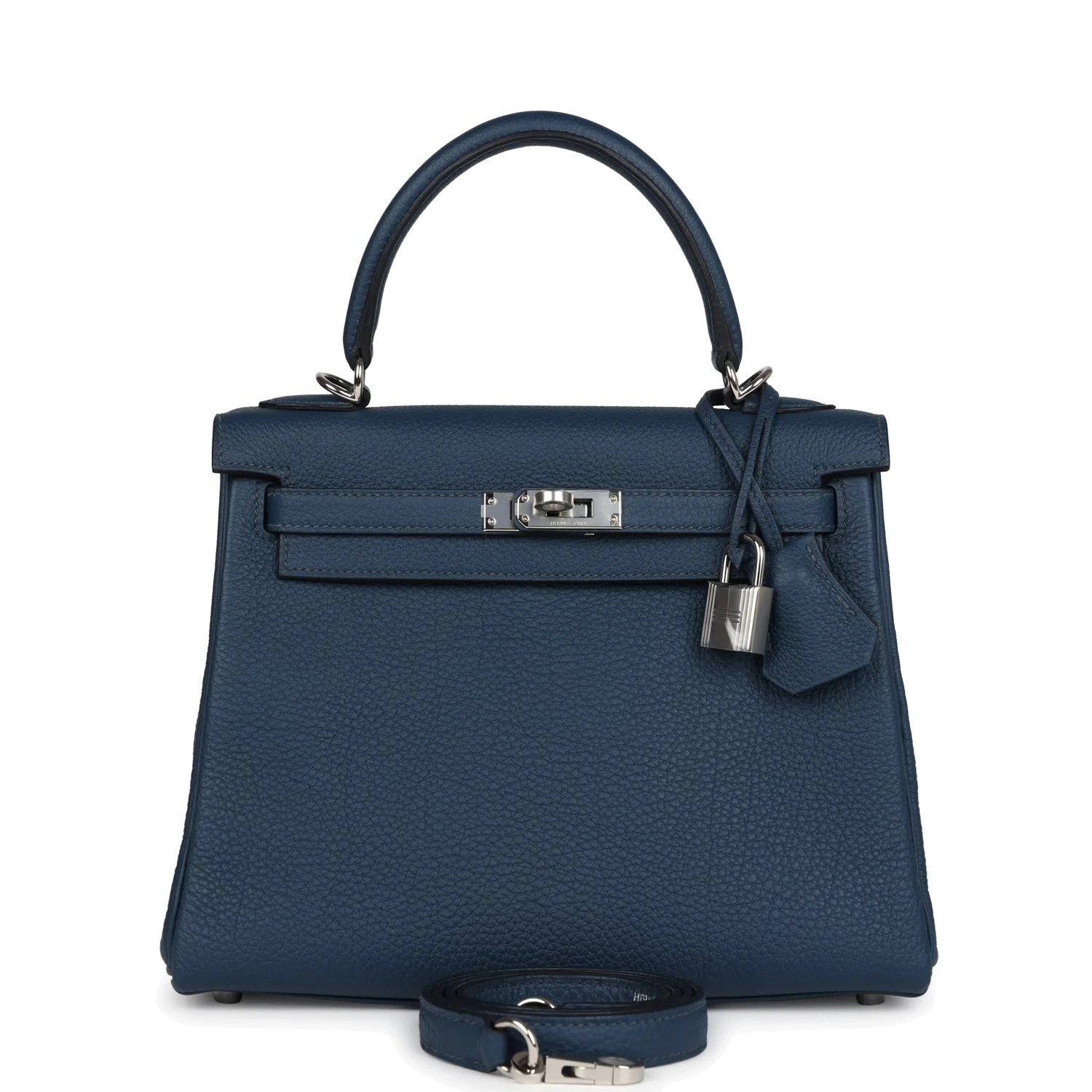 Hermes Kelly Retourne 25 Bleu De Prusse Togo Palladium Hardware — фото 2