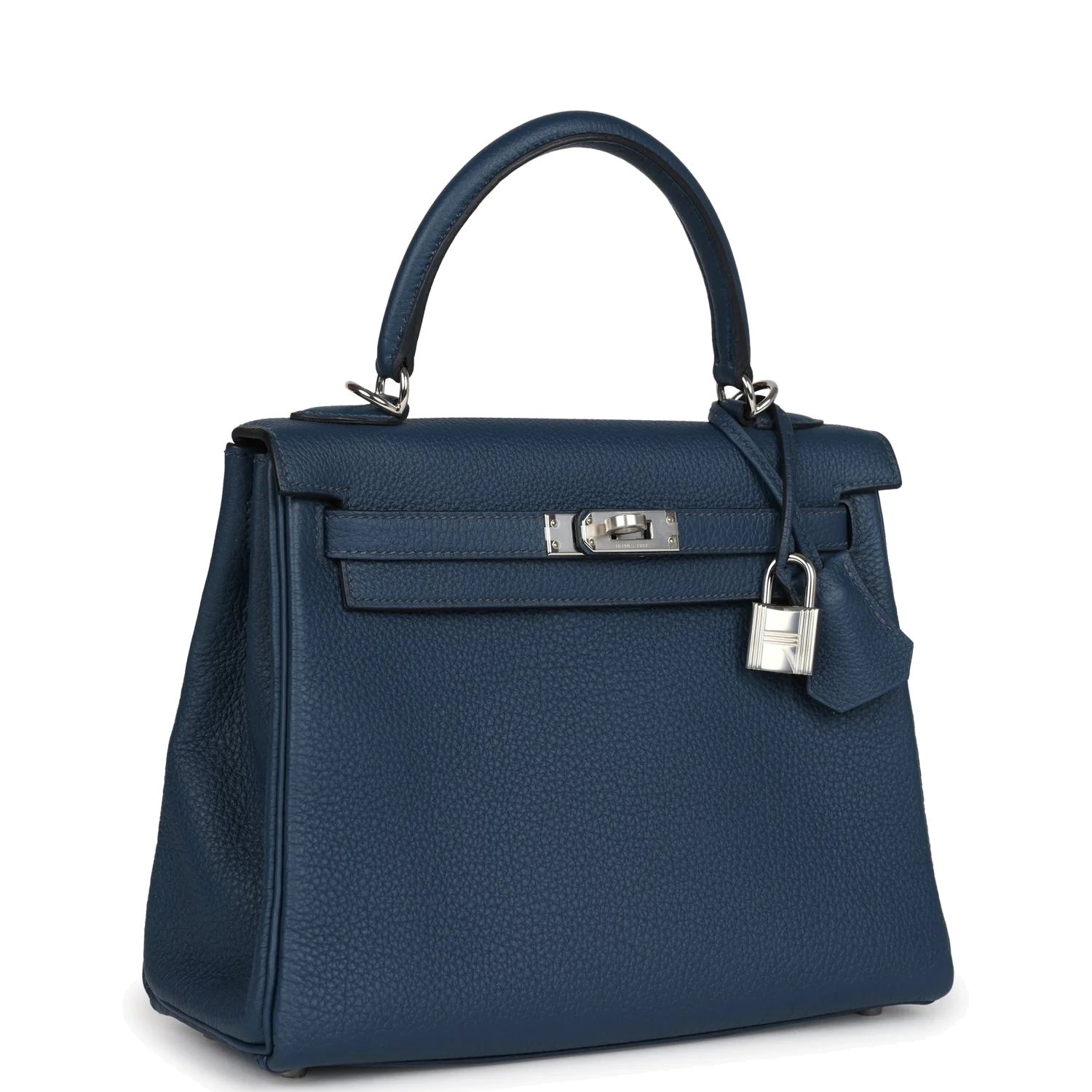 Hermes Kelly Retourne 25 Bleu De Prusse Togo Palladium Hardware — фото 3