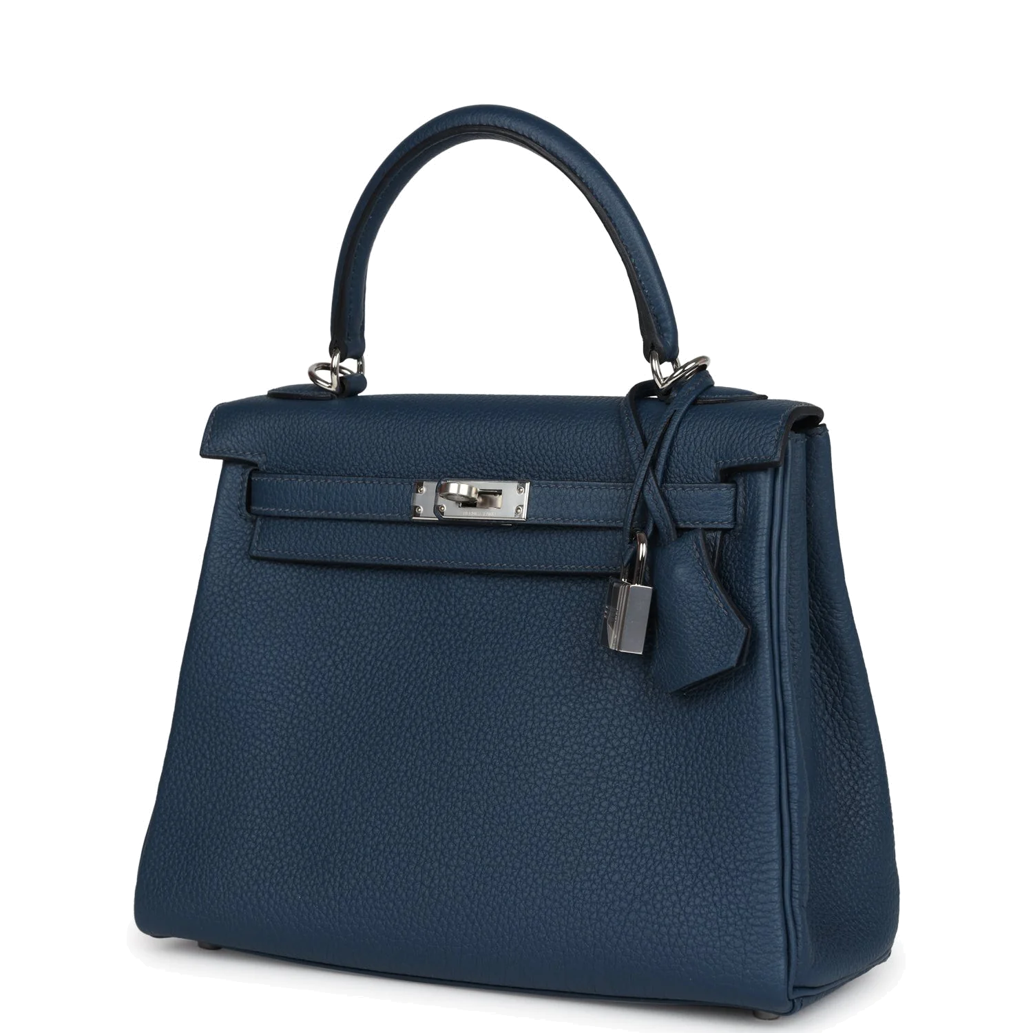 Hermes Kelly Retourne 25 Bleu De Prusse Togo Palladium Hardware — фото 6