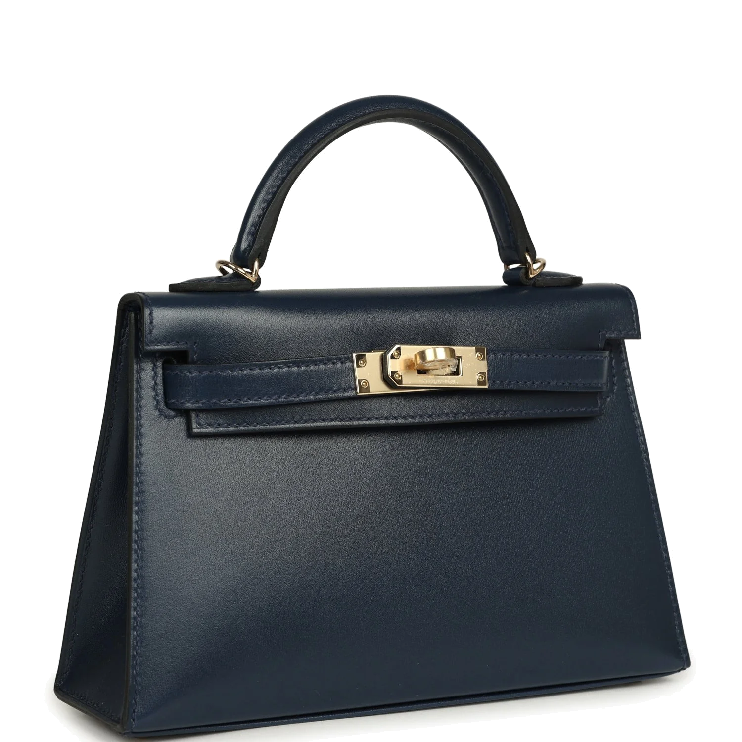 Hermes Kelly Sellier 20 Bleu Abysse Box Permabrass Hardware — фото 3
