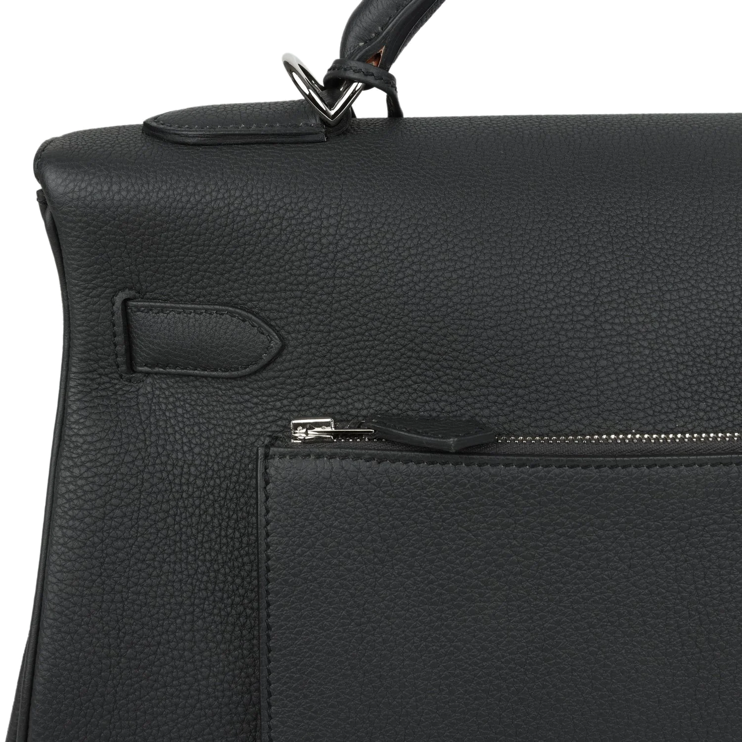 Hermes Kelly 42 Maxi Plomb Togo Palladium Hardware Макси Пломб — фото 7