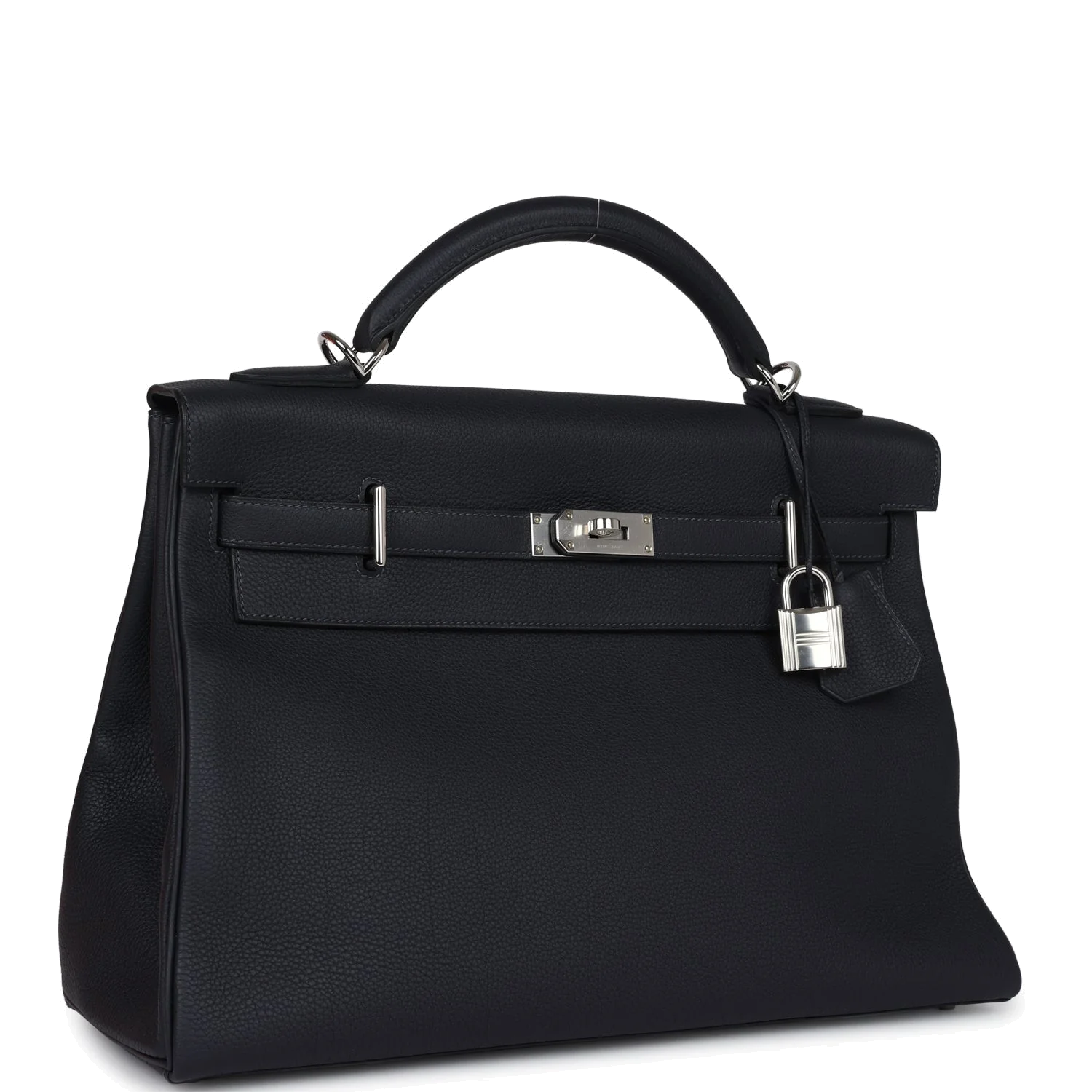 Hermes Kelly 42 Maxi Caban Togo Palladium Hardware Макси Кабан — фото 3