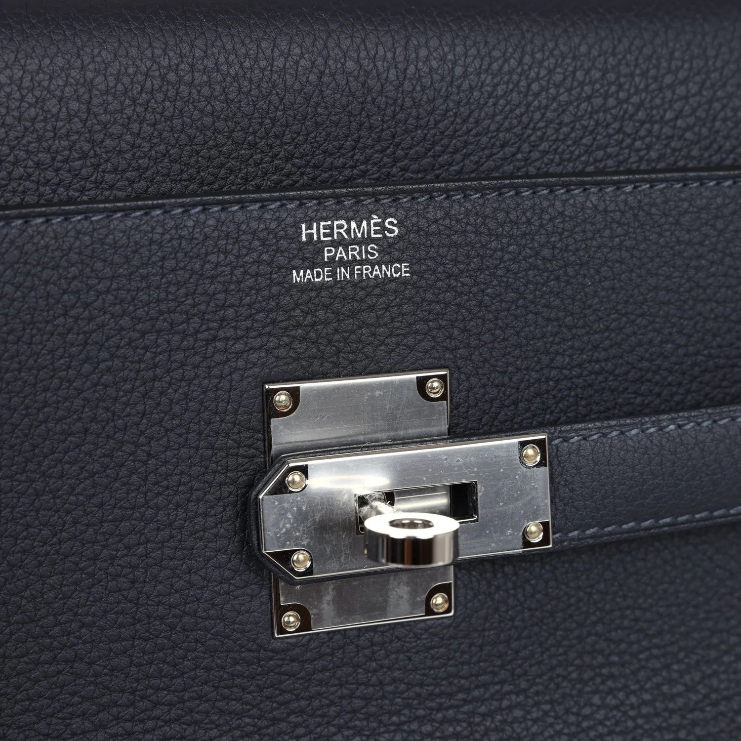Hermes Kelly 42 Maxi Caban Togo Palladium Hardware Макси Кабан — фото 8