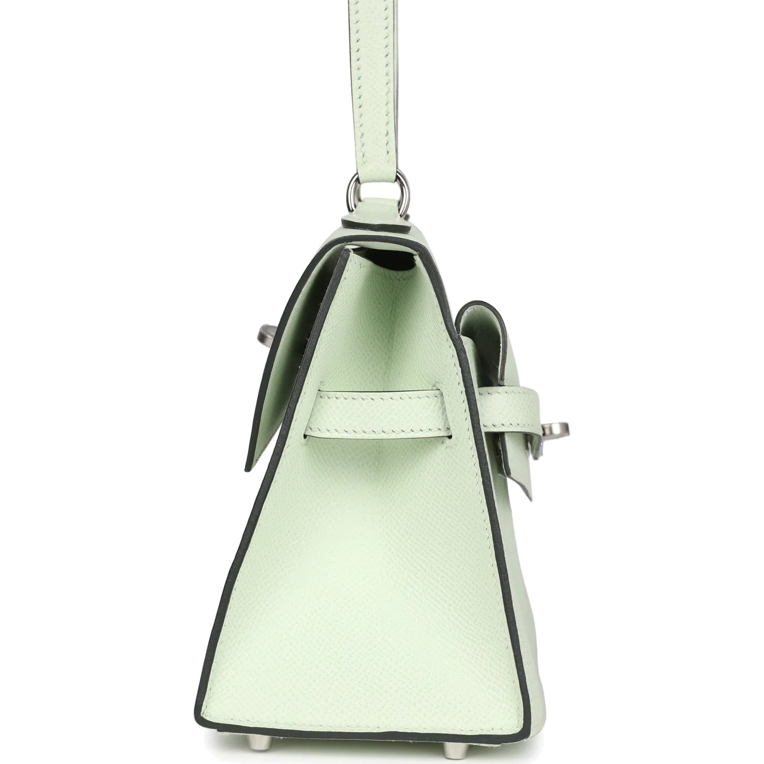 Hermes Kelly Sellier en Desordre 20 Vert Fizz Epsom Palladium Hardware — фото 7