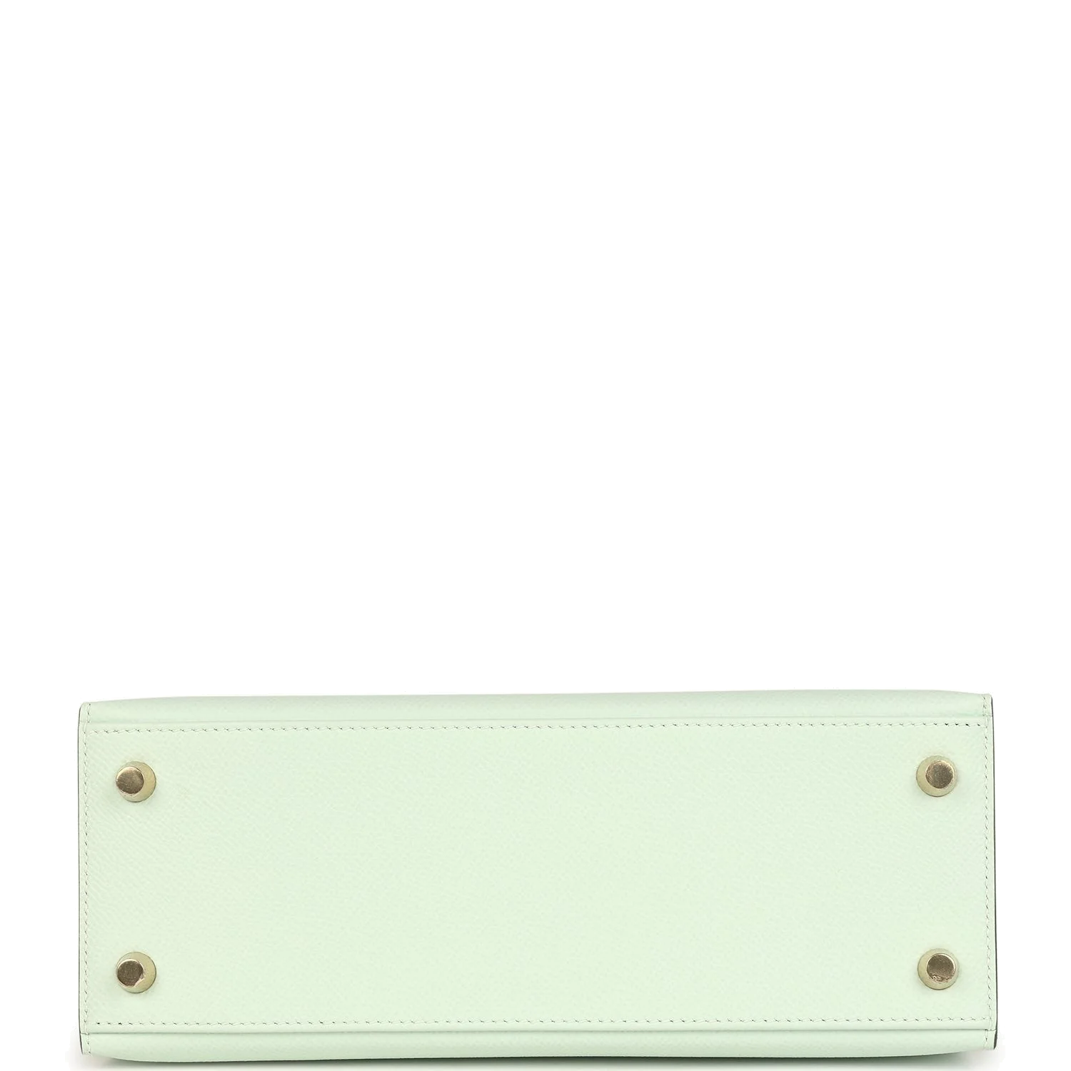 Hermes Kelly Sellier 25 Vert Peppermint Epsom Permabrass Hardware — фото 7