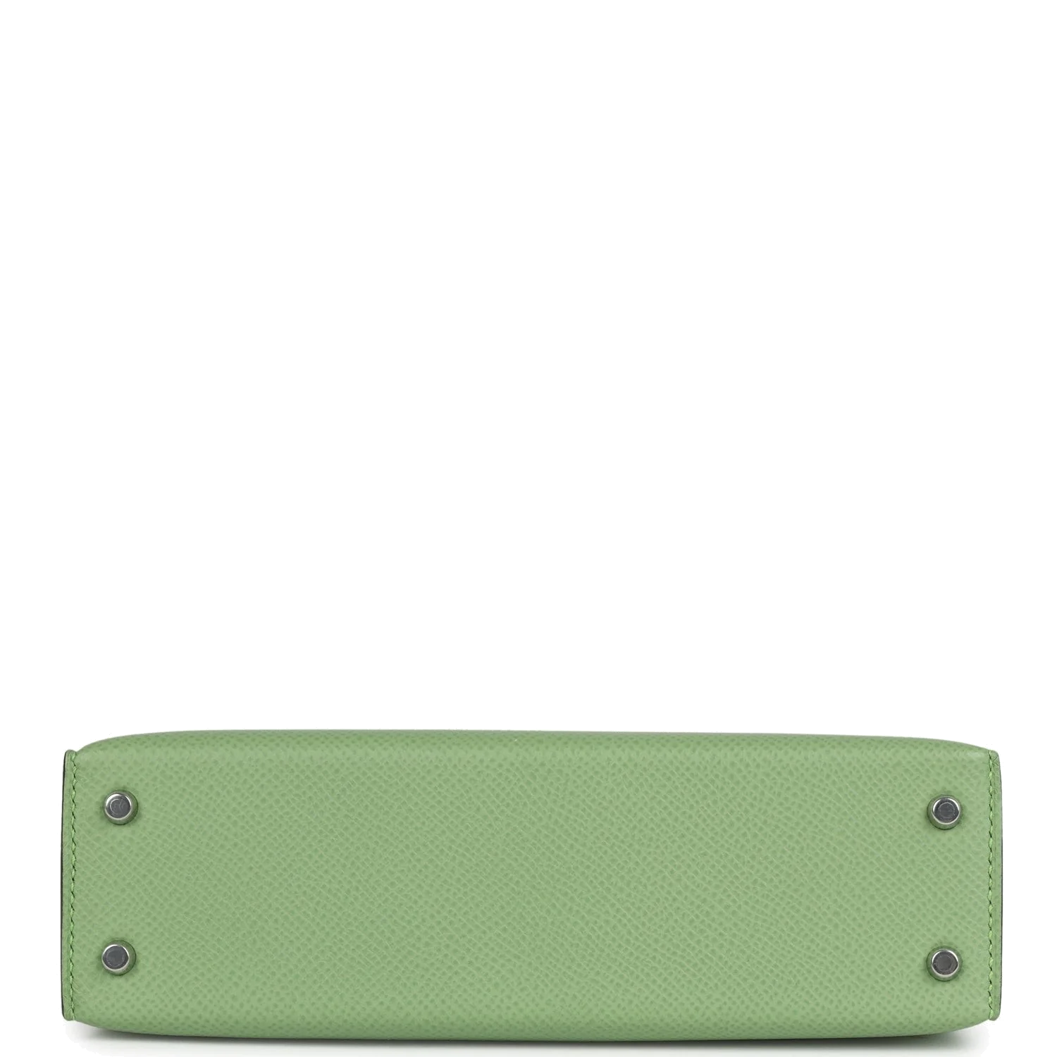 Hermes Kelly Sellier 20 Vert Criquet Epsom Palladium Hardware — фото 7