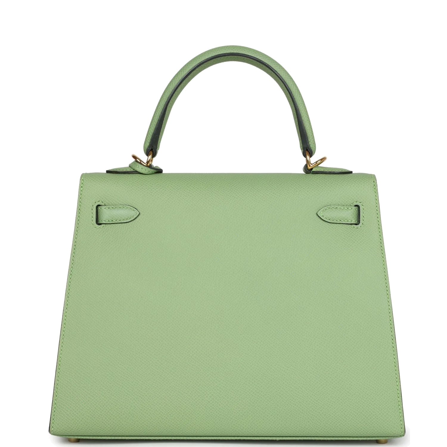 Hermes Kelly Sellier 25 Vert Criquet Epsom Gold Hardware — фото 5