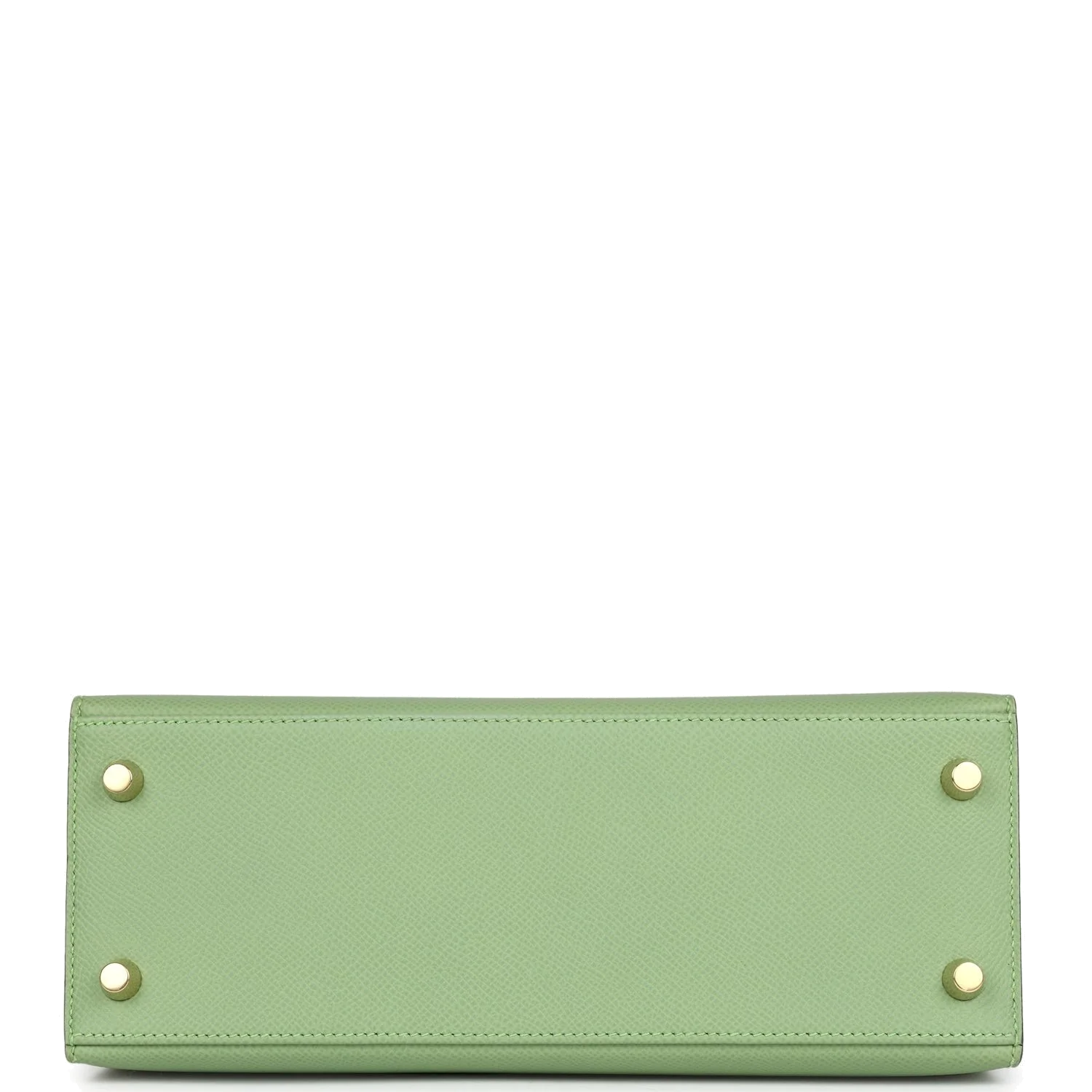 Hermes Kelly Sellier 25 Vert Criquet Epsom Gold Hardware — фото 7