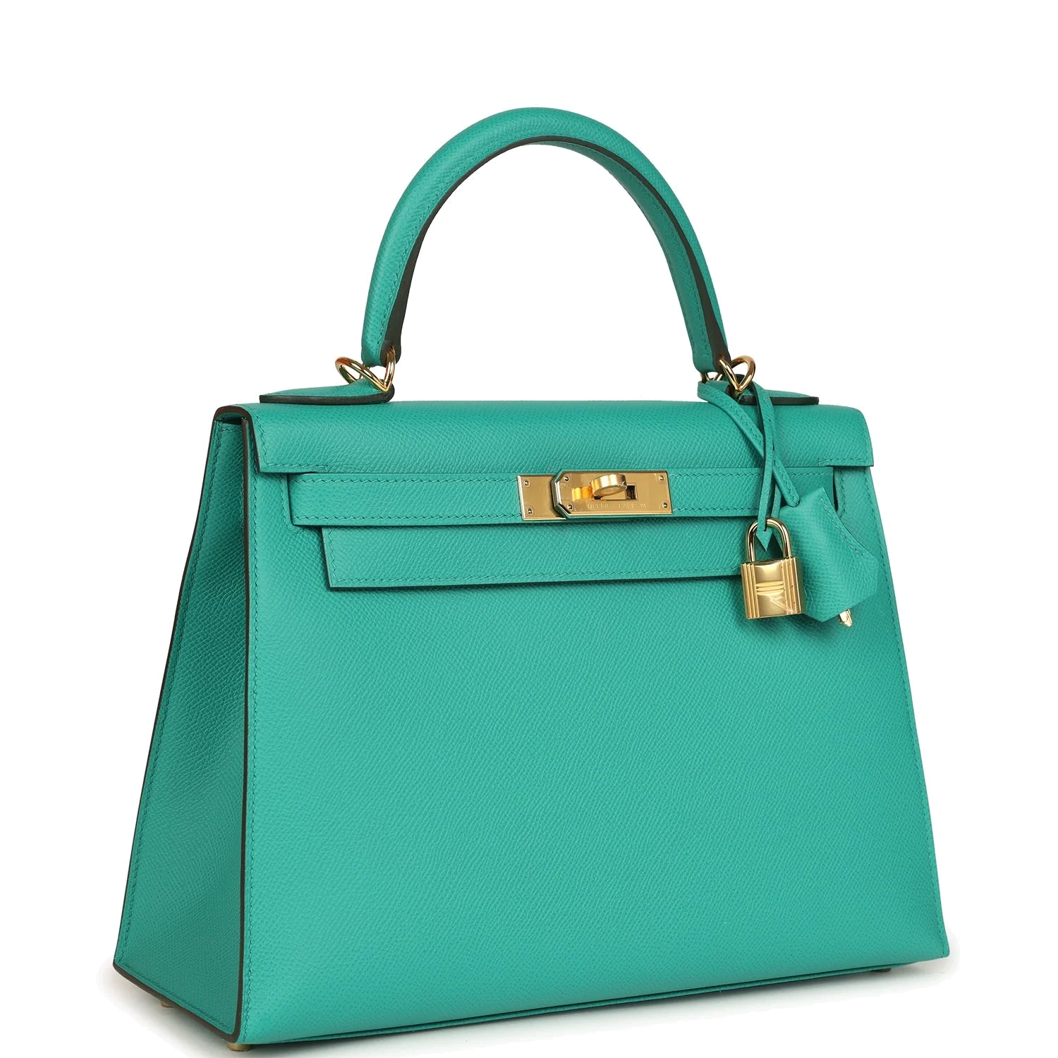 Hermes Kelly Sellier 28 Vert Jade Epsom Gold Hardware — фото 3