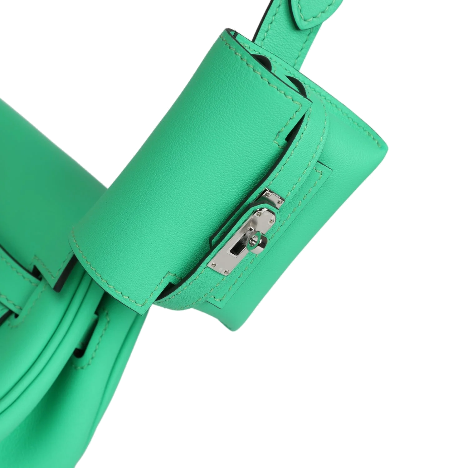 Hermes Kelly Moove Vert Comics Swift Palladium Hardware — фото 8