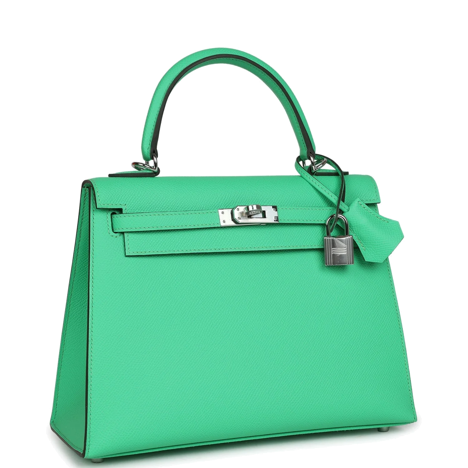 Hermes Kelly Sellier 25 Vert Comics Epsom Palladium Hardware — фото 3