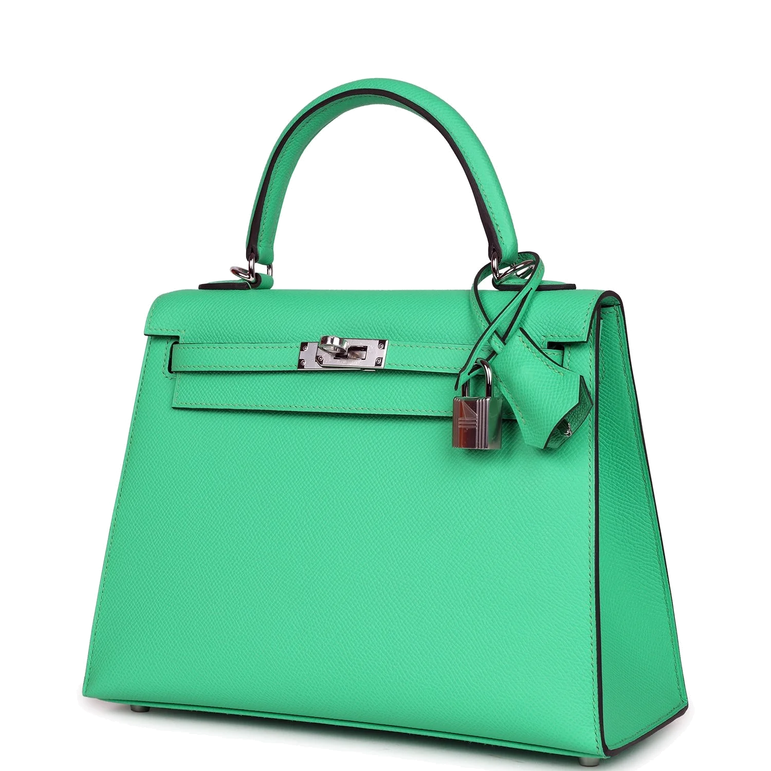 Hermes Kelly Sellier 25 Vert Comics Epsom Palladium Hardware — фото 6