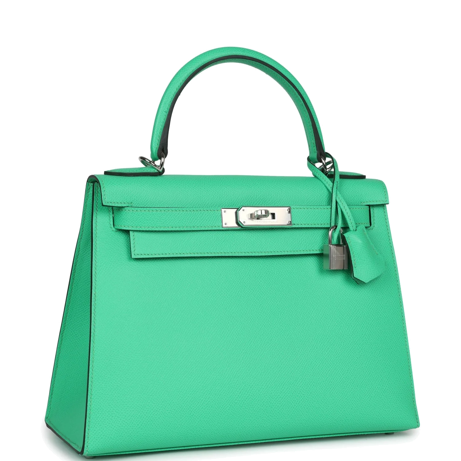 Hermes Kelly Sellier 28 Vert Comics Epsom Palladium Hardware — фото 3
