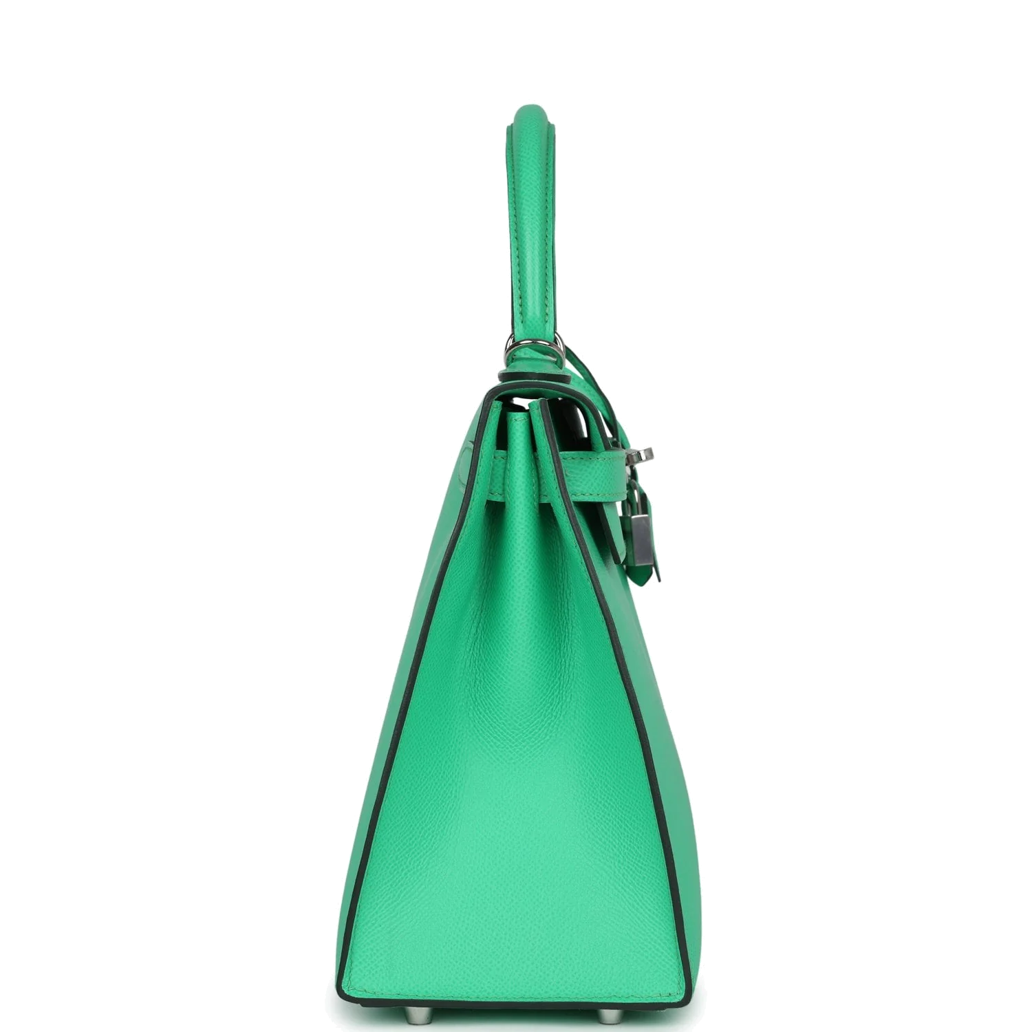 Hermes Kelly Sellier 28 Vert Comics Epsom Palladium Hardware — фото 4