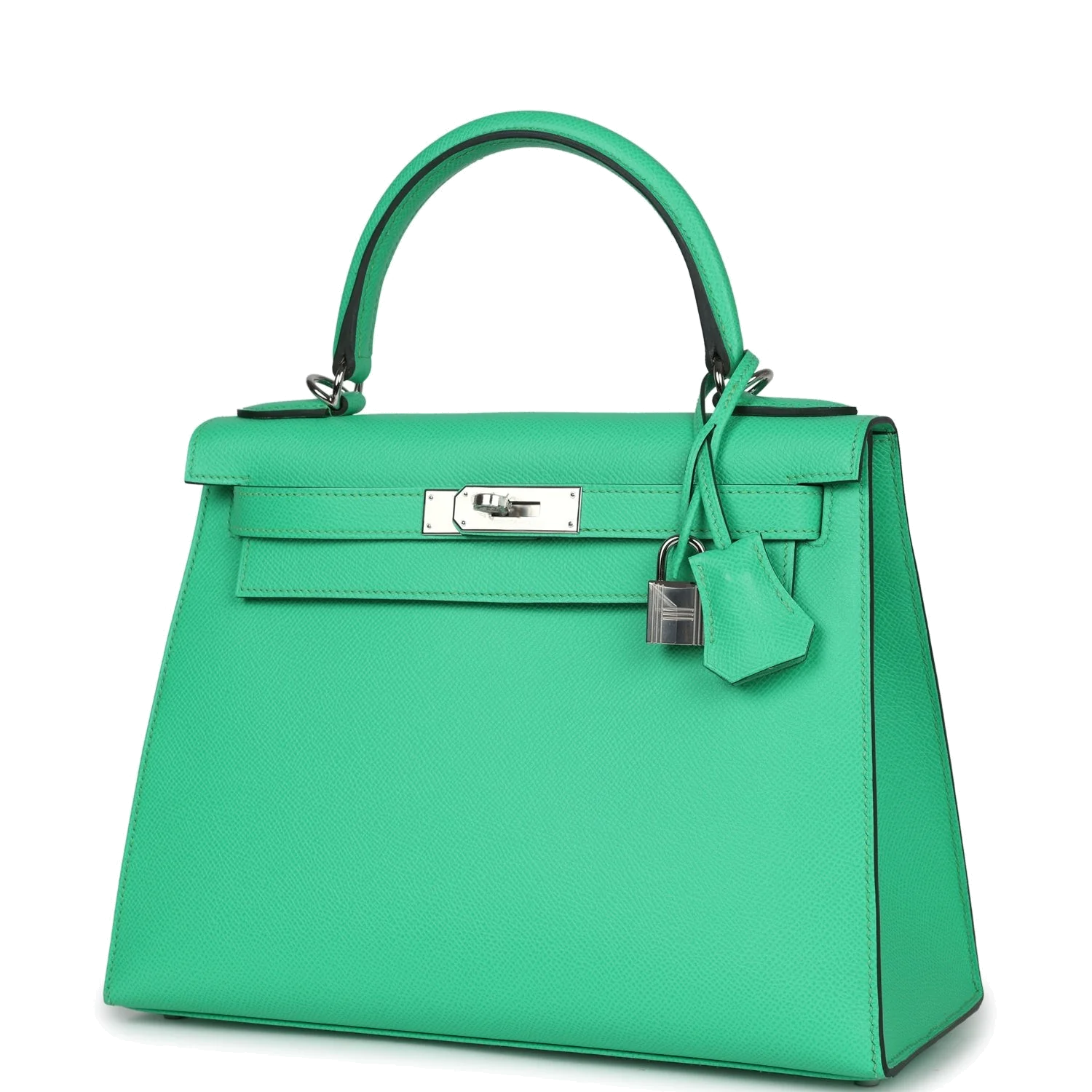 Hermes Kelly Sellier 28 Vert Comics Epsom Palladium Hardware — фото 6
