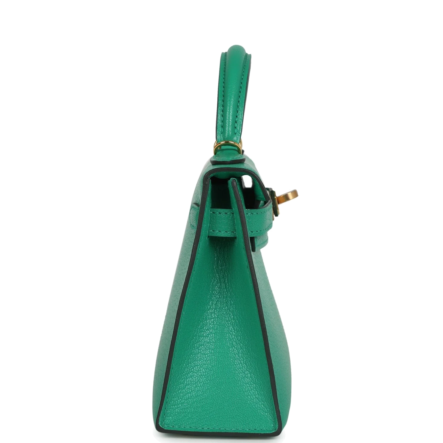 Hermes Kelly Sellier 20 Menthe Chevre Chamkila Gold Hardware — фото 4