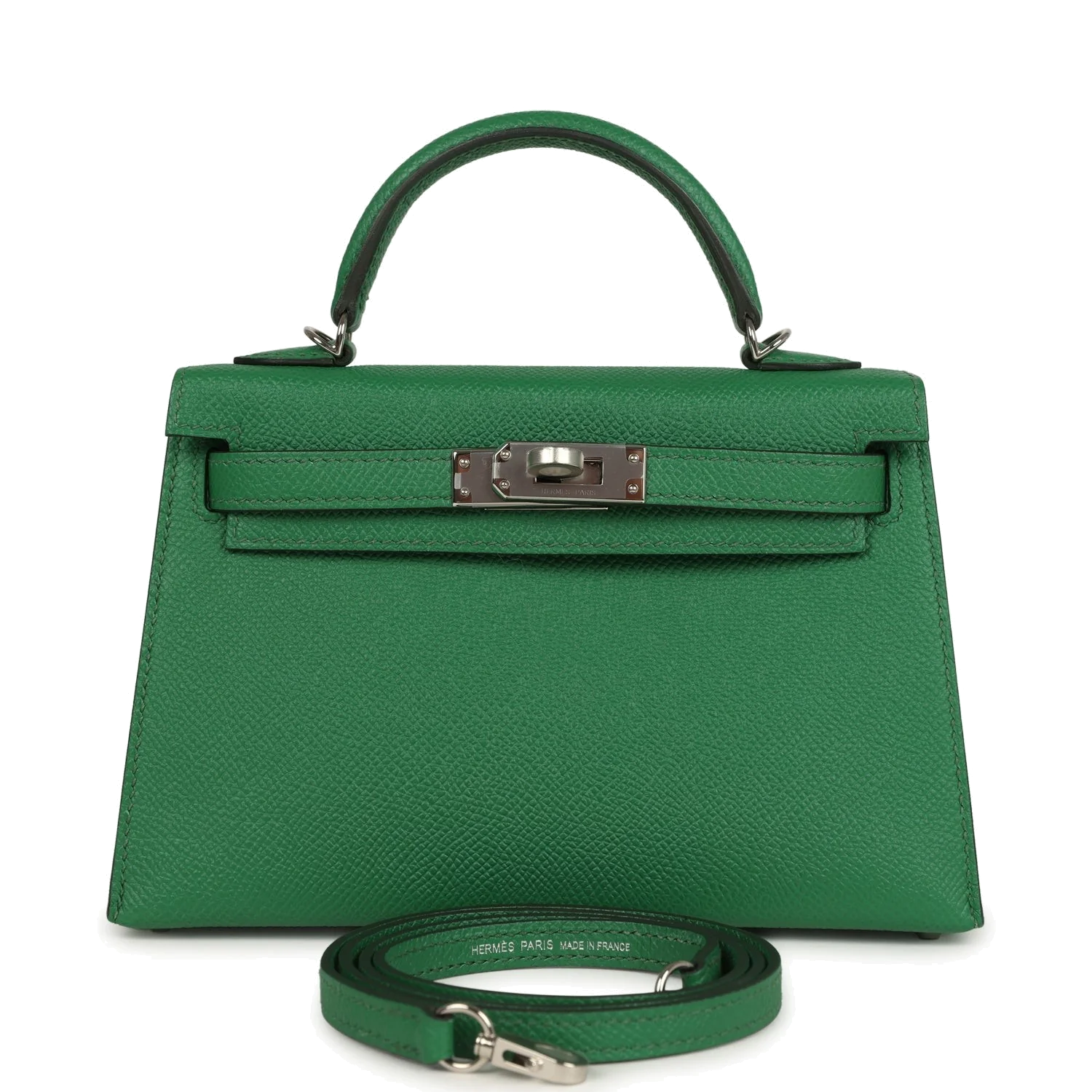 Hermes Kelly Sellier 20 Cactus Verso Epsom Palladium Hardware — фото 2