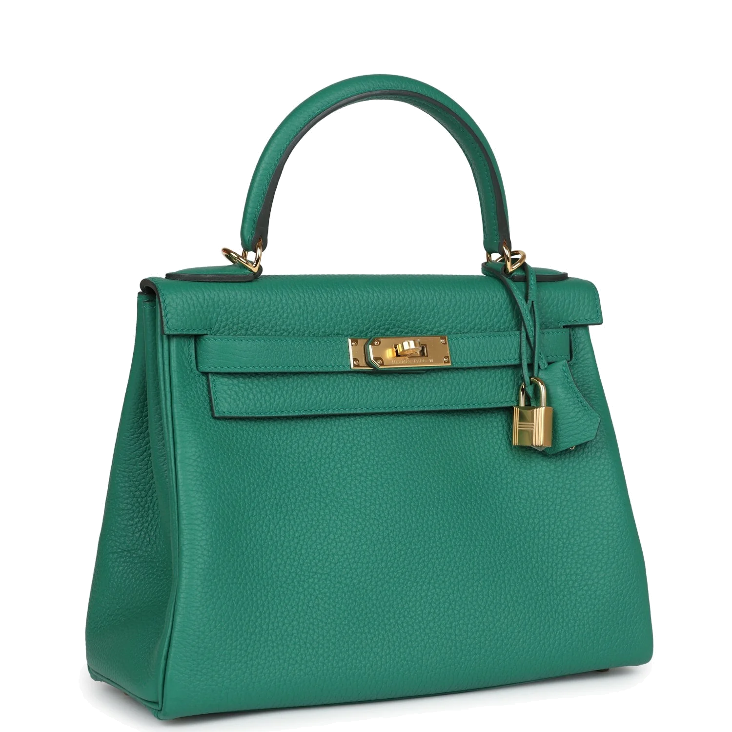Hermes Kelly Retourne 28 Vert Vertigo Clemence Gold Hardware — фото 3