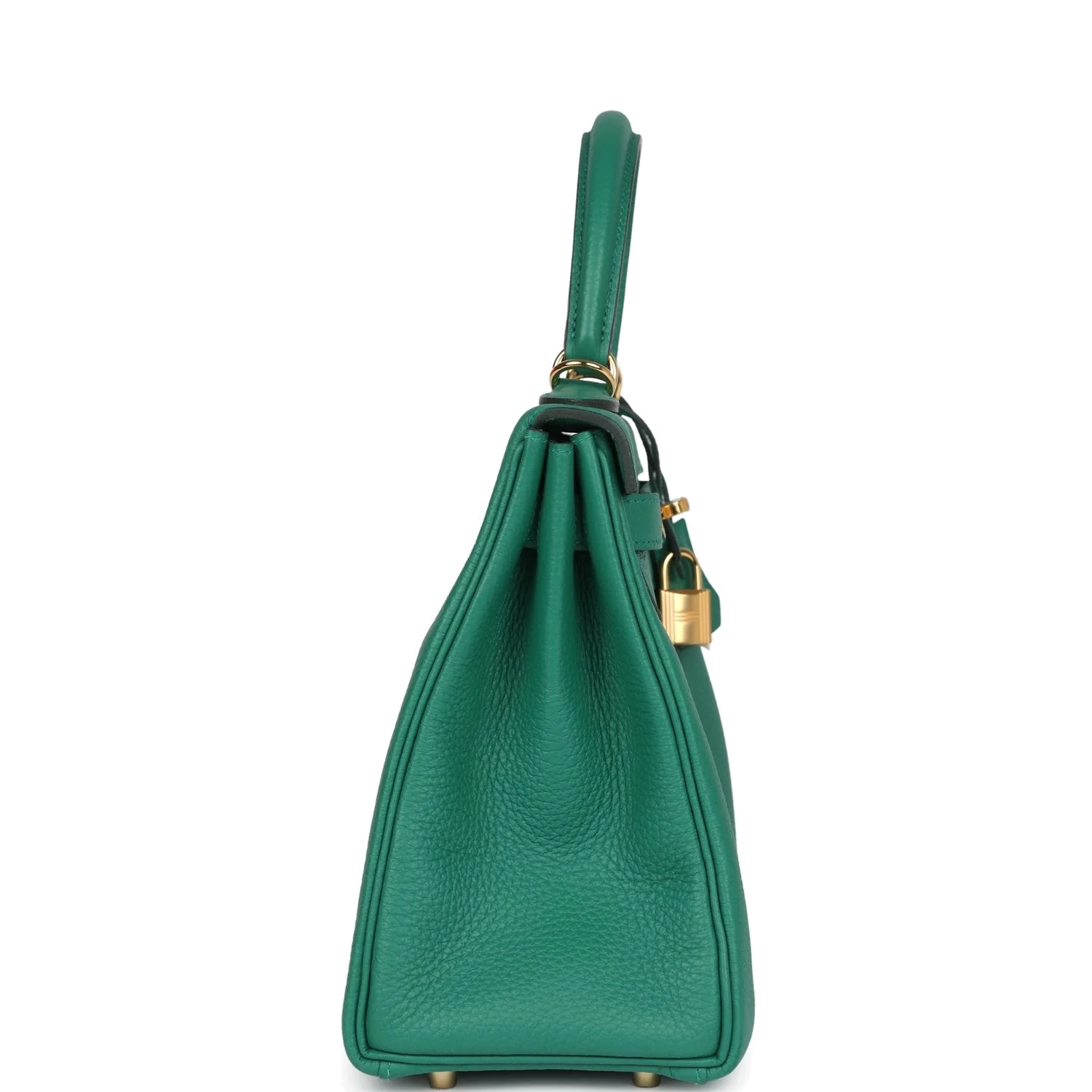 Hermes Kelly Retourne 28 Vert Vertigo Clemence Gold Hardware — фото 4