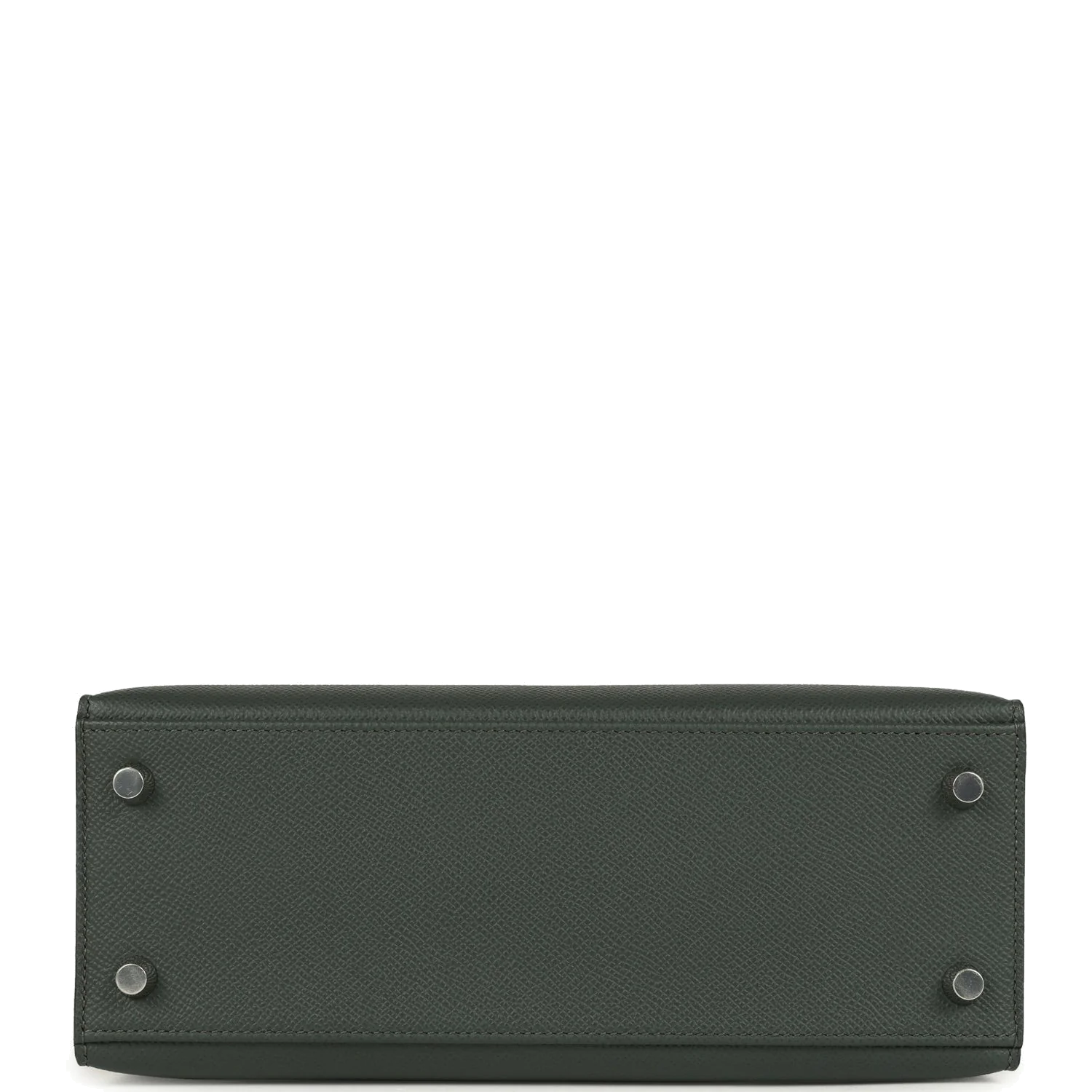 Hermes Kelly Sellier 25 Tri-Color Black, Vert Amande and Vert Mangrove Epsom Palladium Hardware — фото 7