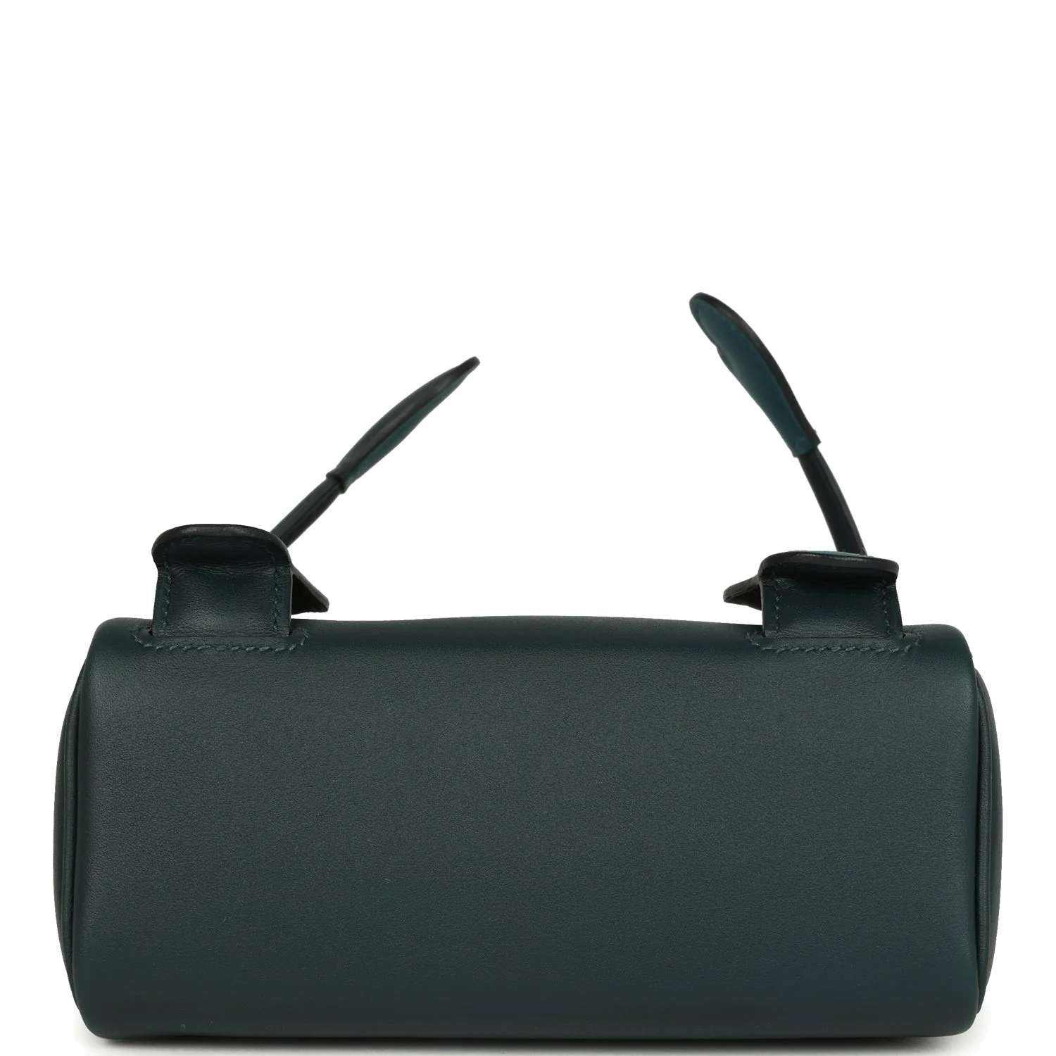 Hermes "Quelle Idolle" Kelly Doll Vert Cypress and Vert Bosphore Swift Palladium Hardware — фото 7