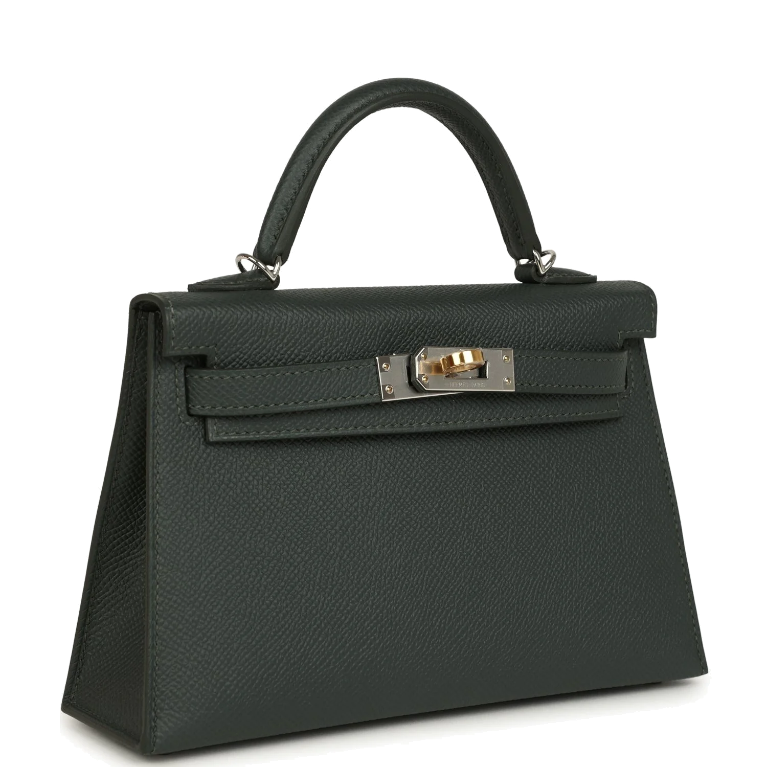 Hermes Kelly Sellier 20 Vert Mangrove Epsom Electrum Hardware — фото 3