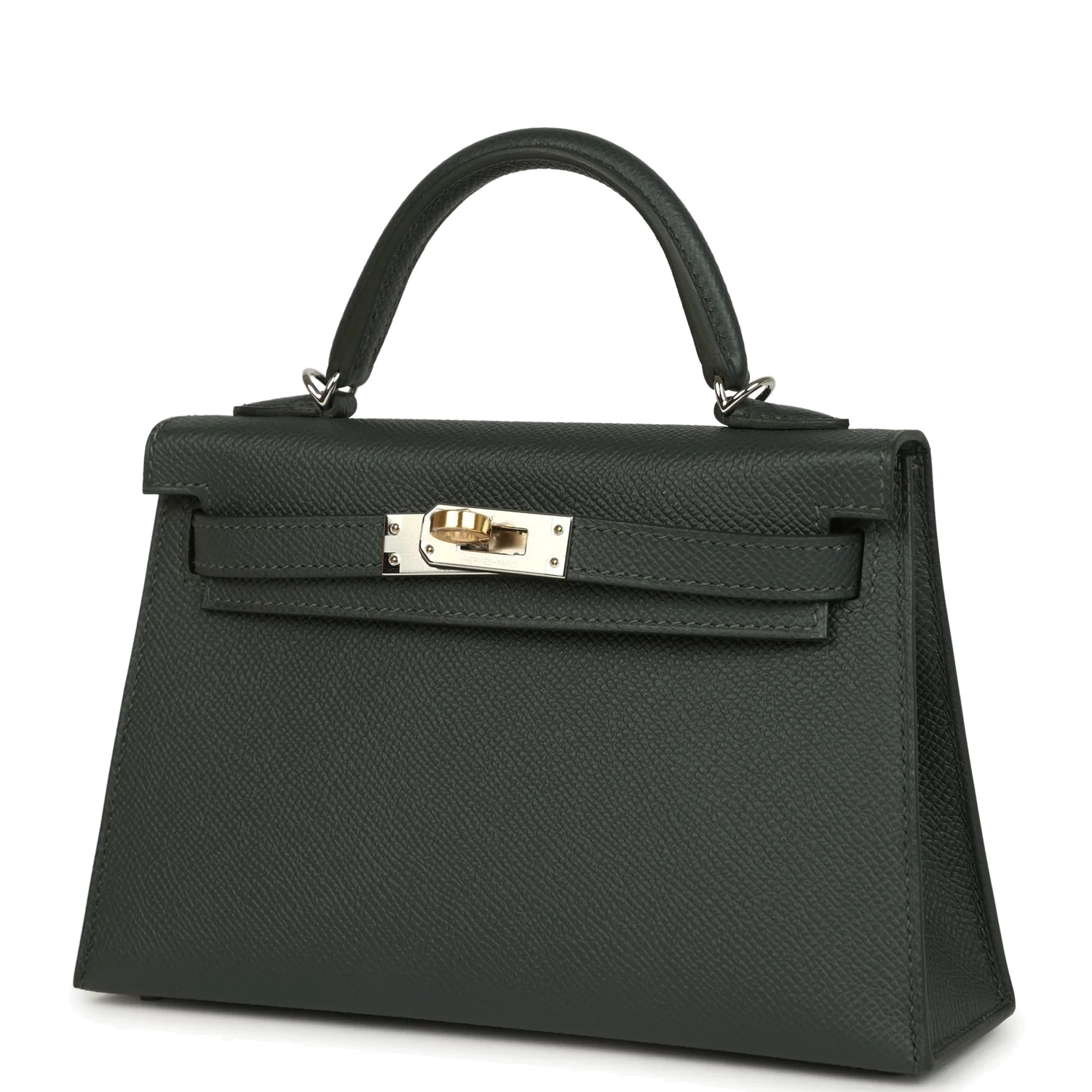 Hermes Kelly Sellier 20 Vert Mangrove Epsom Electrum Hardware — фото 6