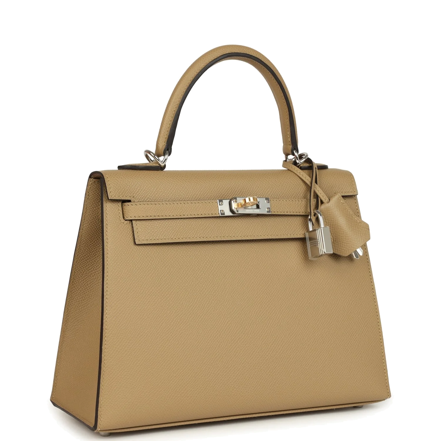 Hermes Kelly Sellier 25 Poussiere Epsom Electrum Hardware — фото 3