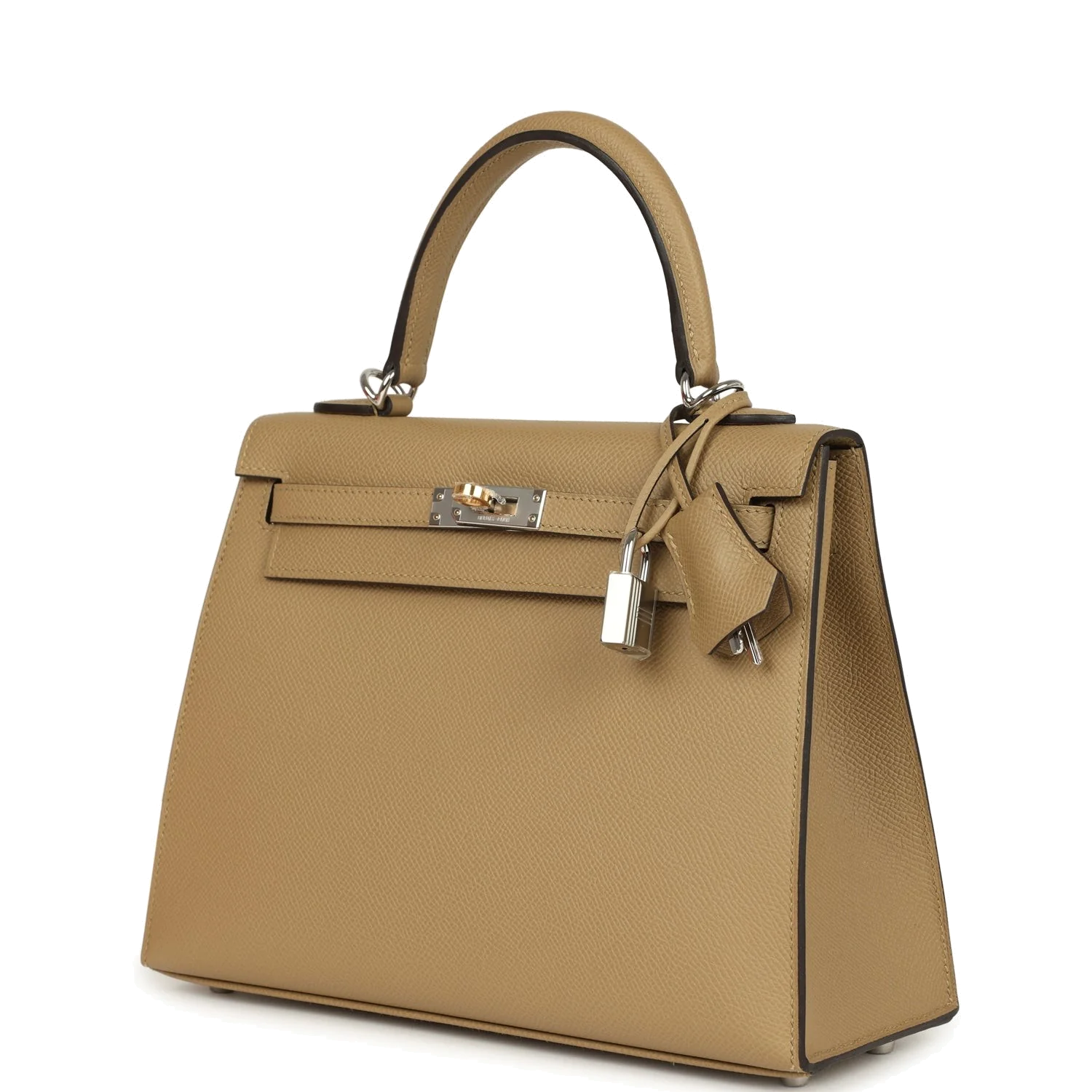 Hermes Kelly Sellier 25 Poussiere Epsom Electrum Hardware — фото 6