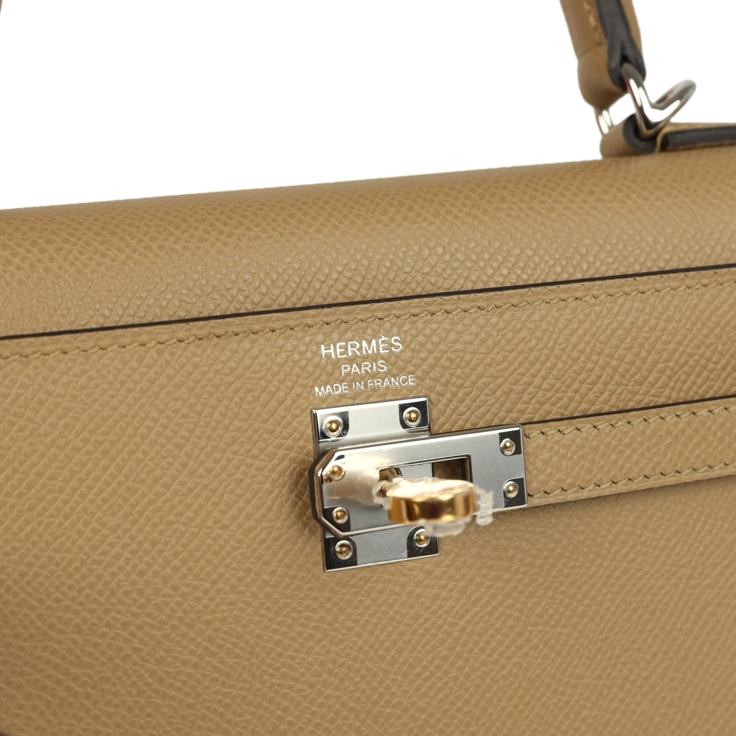 Hermes Kelly Sellier 25 Poussiere Epsom Electrum Hardware — фото 8
