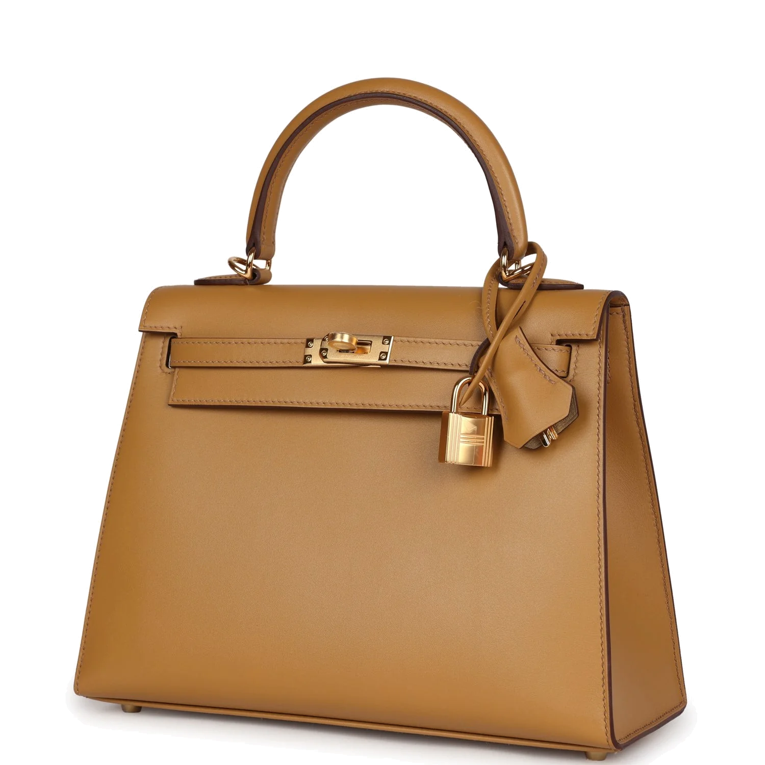 Hermes Kelly Sellier 25 Poussière Tadelakt Gold Hardware — фото 6