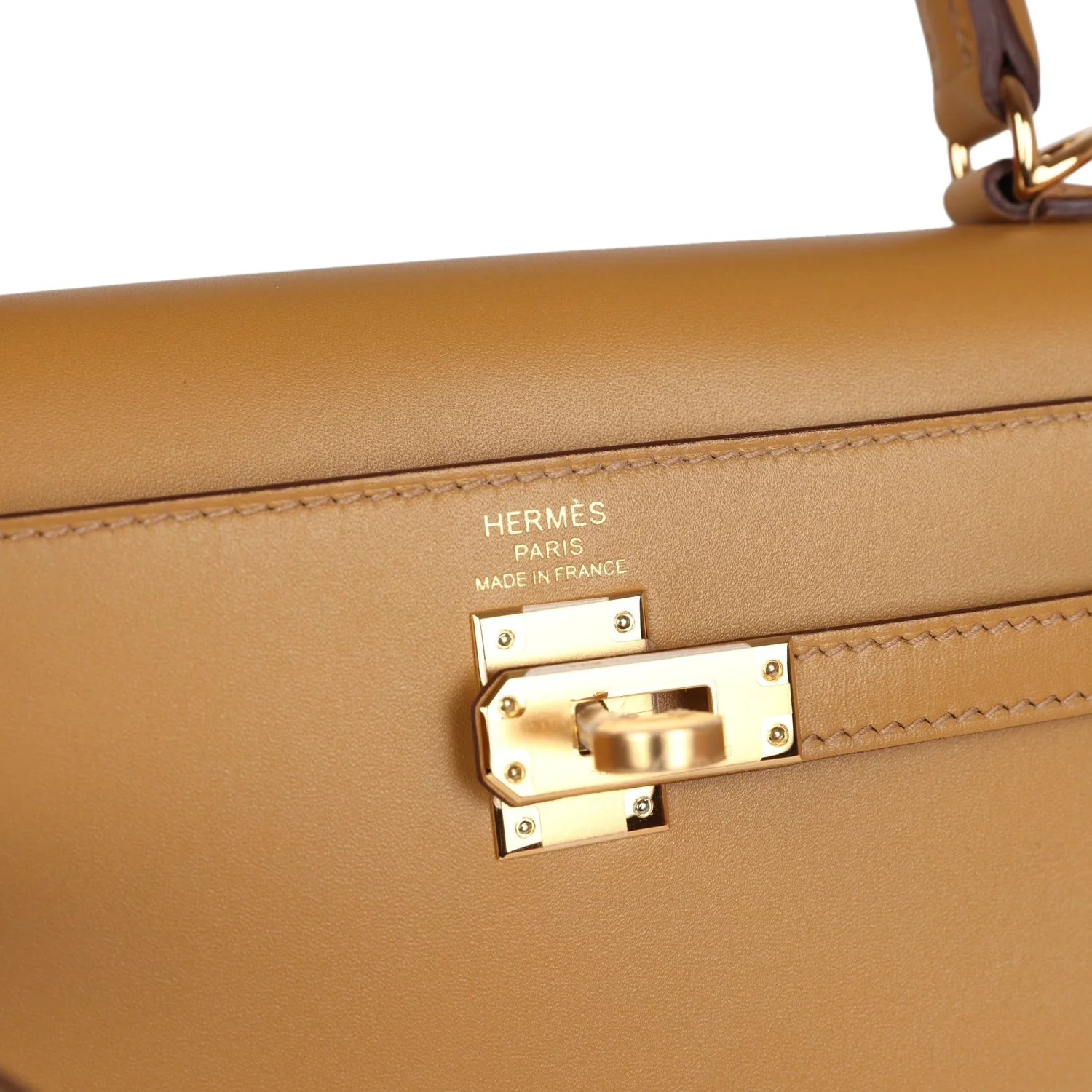 Hermes Kelly Sellier 25 Poussière Tadelakt Gold Hardware — фото 8