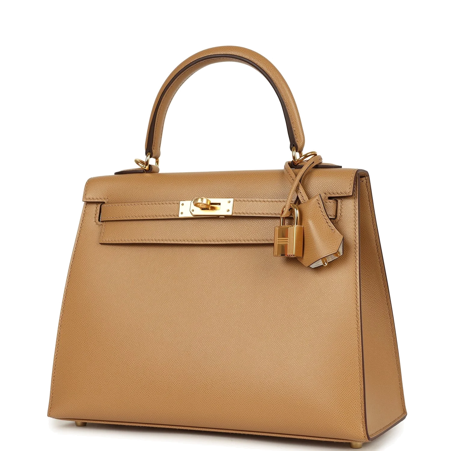 Hermes Kelly Sellier 25 Biscuit Verso Madame Gold Hardware — фото 6