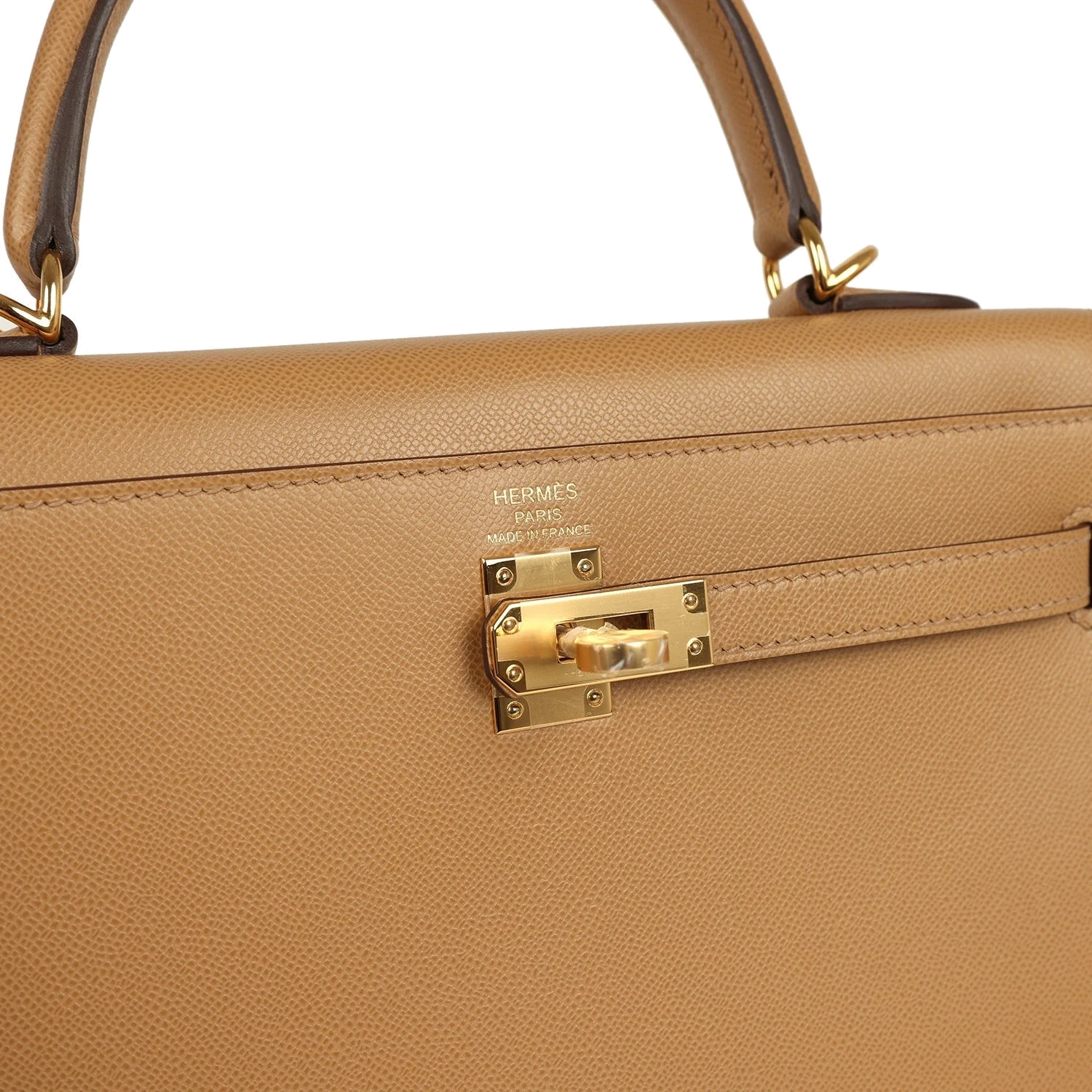 Hermes Kelly Sellier 25 Biscuit Verso Madame Gold Hardware — фото 8