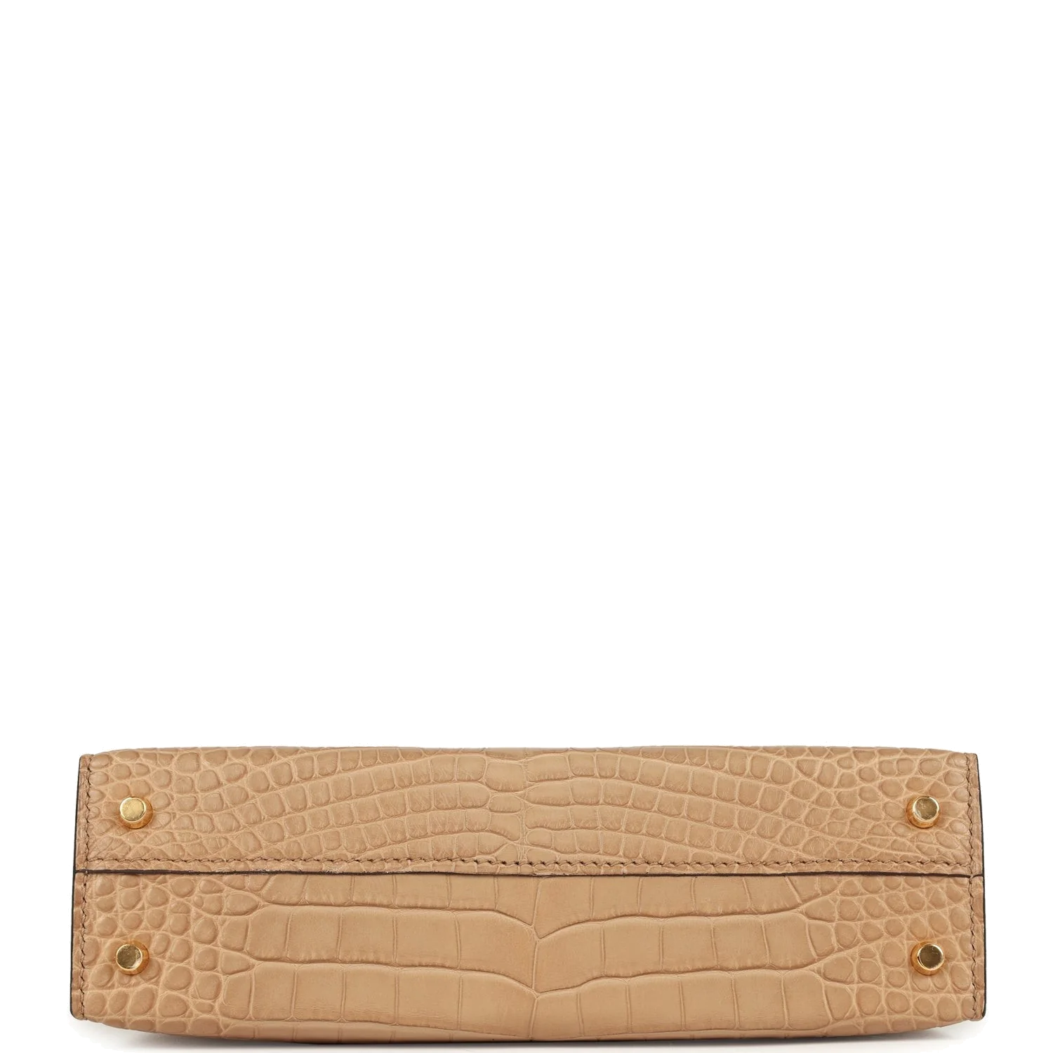Hermes Kelly Sellier 20 Chai Matte Alligator Gold Hardware — фото 7