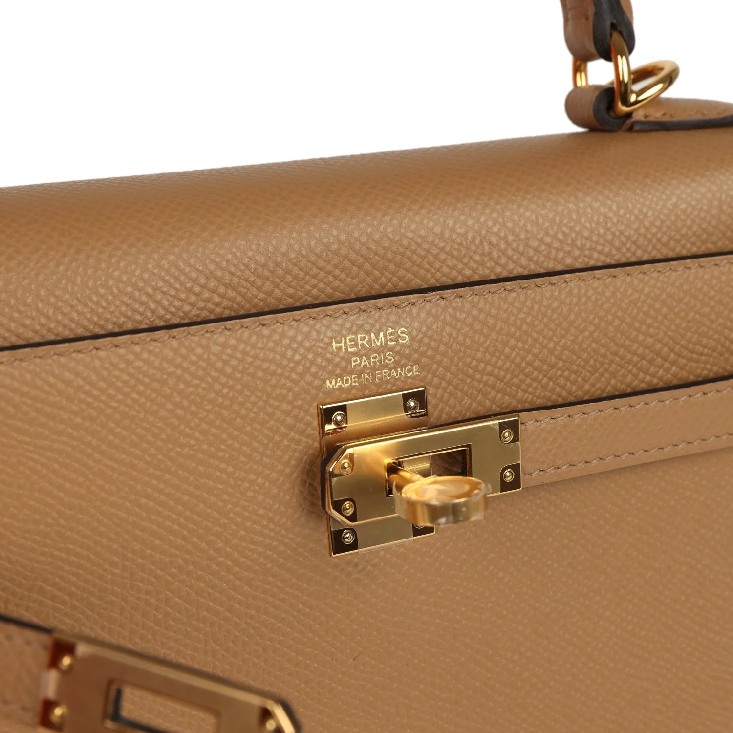 Hermes Kelly Sellier 25 Chai Epsom Gold Hardware — фото 8