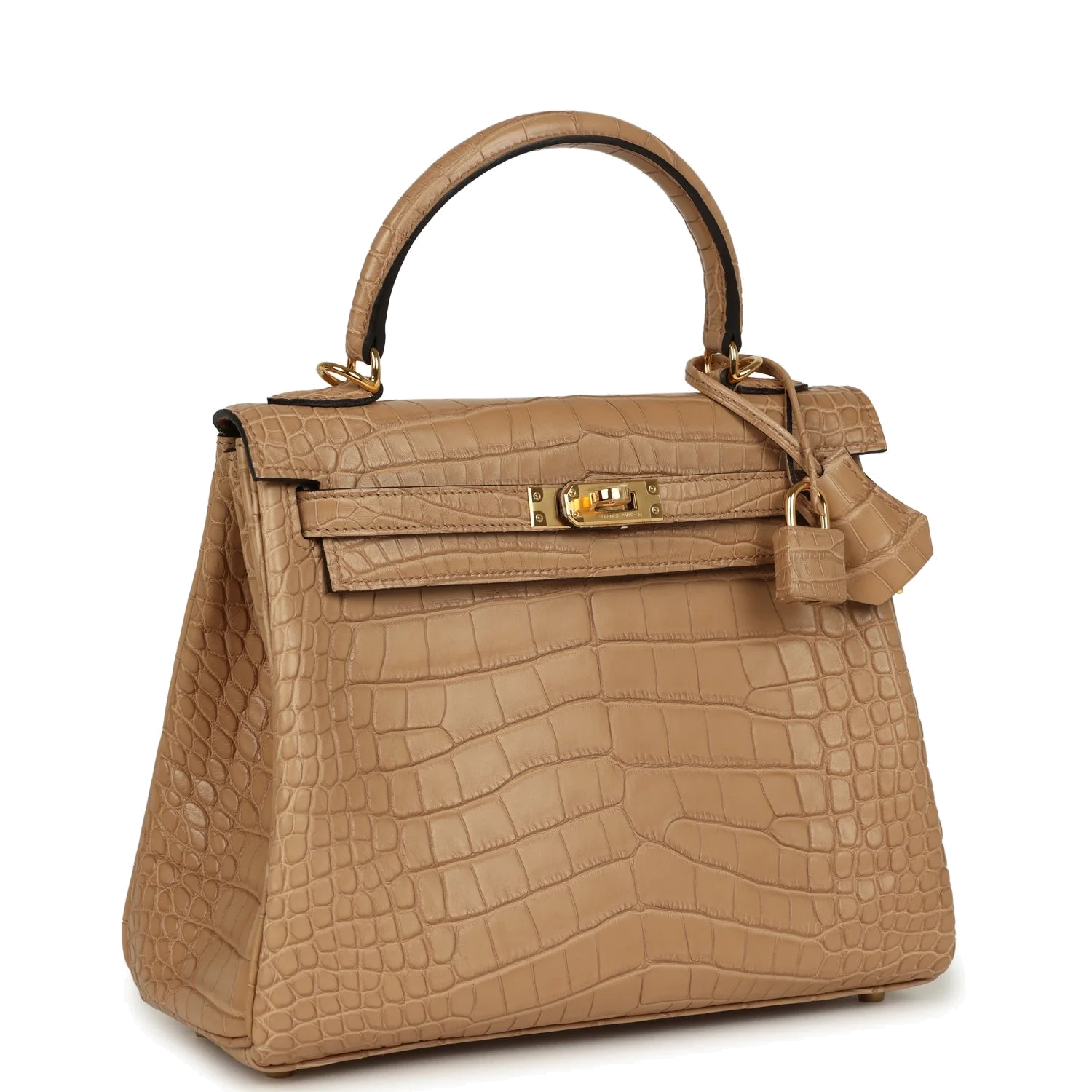 Hermes Kelly Retourne 25 Chai Matte Alligator Gold Hardware — фото 3