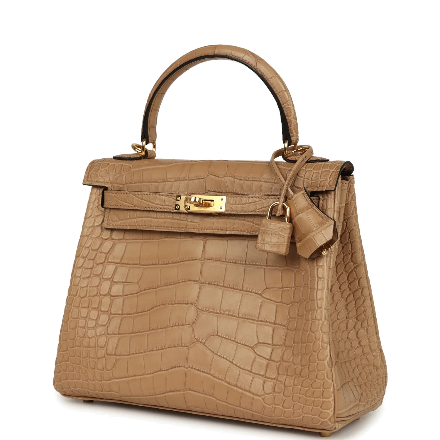 Hermes Kelly Retourne 25 Chai Matte Alligator Gold Hardware — фото 6