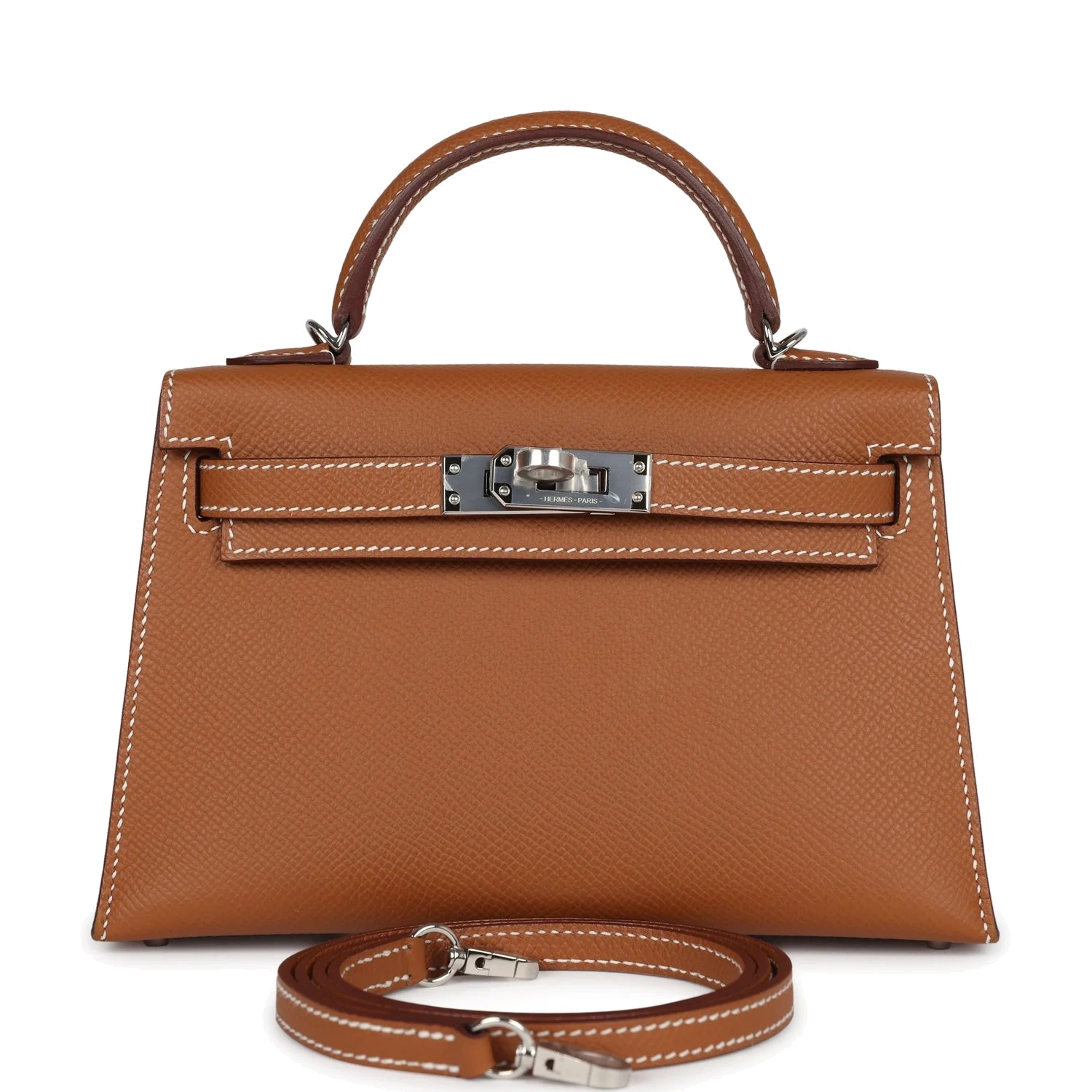 Hermes Kelly Sellier 20 Gold Epsom Palladium Hardware — фото 2