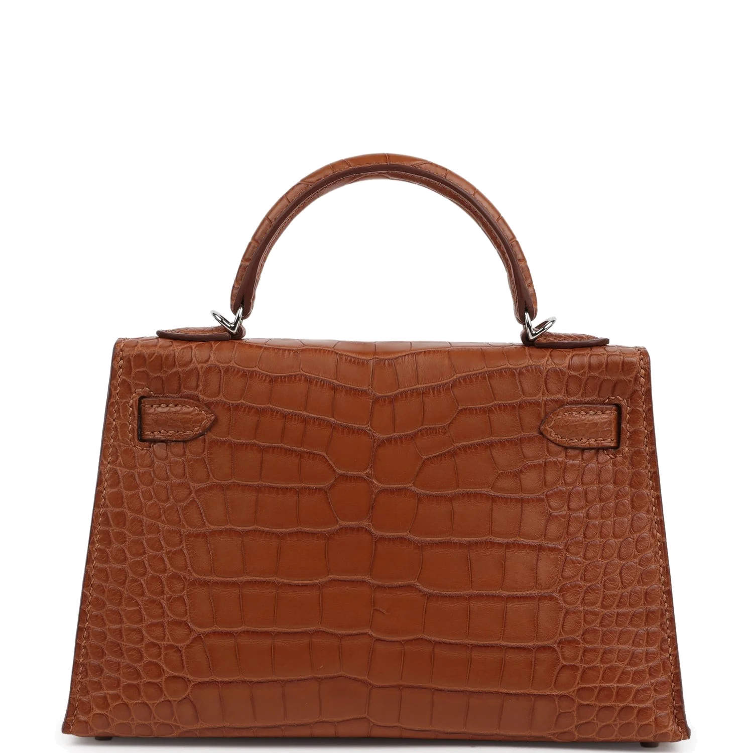 Hermes Kelly Sellier 20 Gold Matte Alligator Palladium Hardware — фото 5
