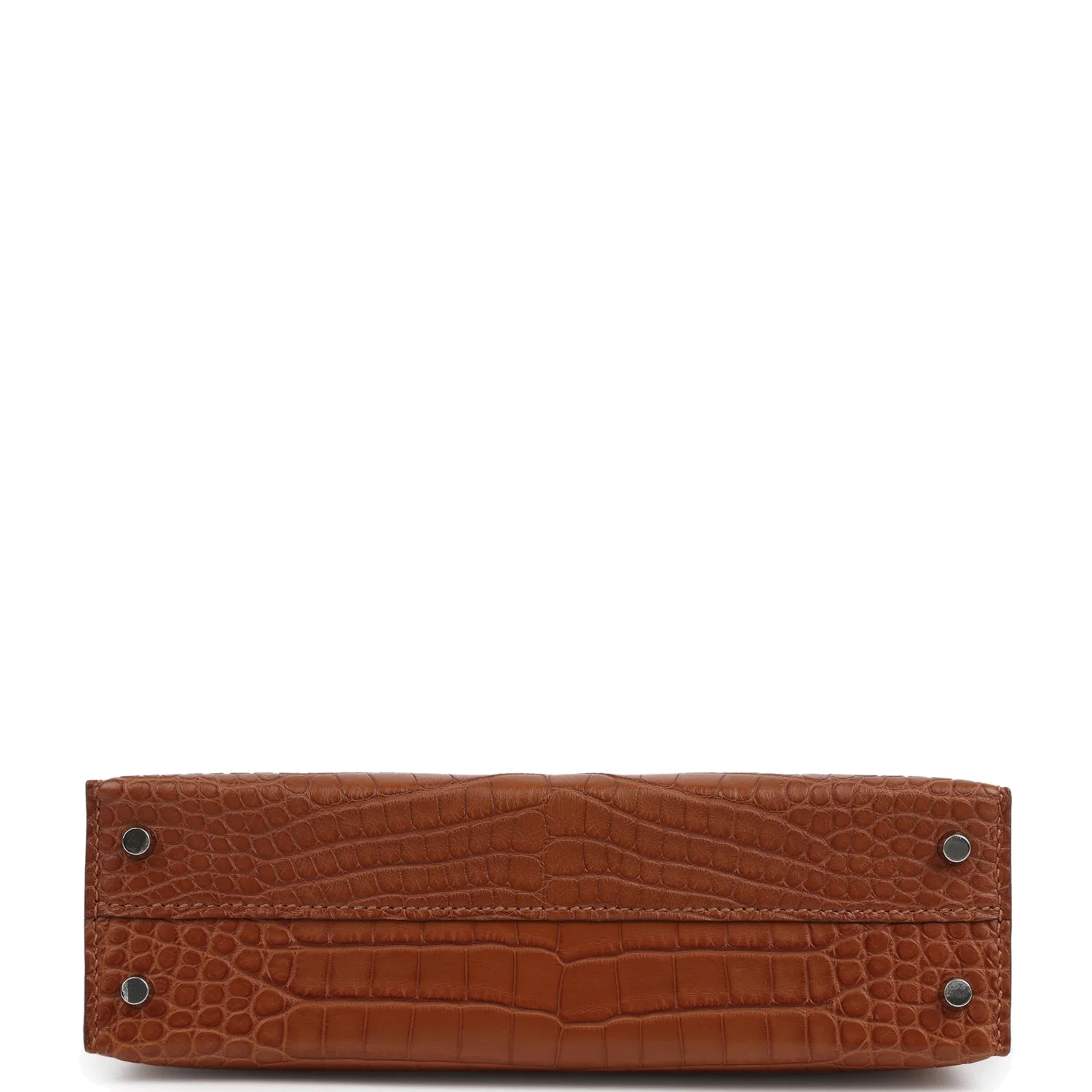 Hermes Kelly Sellier 20 Gold Matte Alligator Palladium Hardware — фото 7