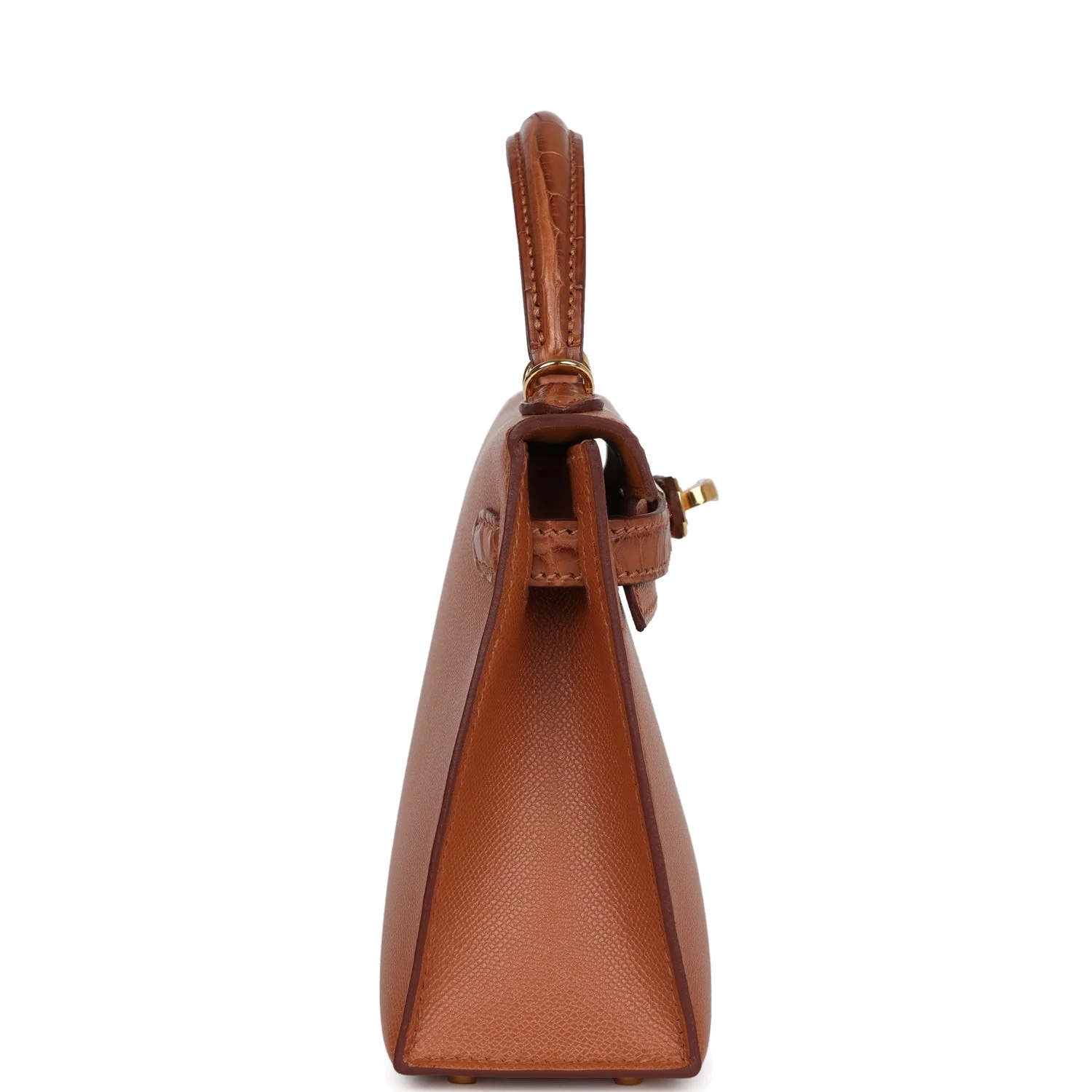 Hermes Kelly Sellier 20 Gold Madame and Matte Alligator Touch Gold Hardware — фото 4